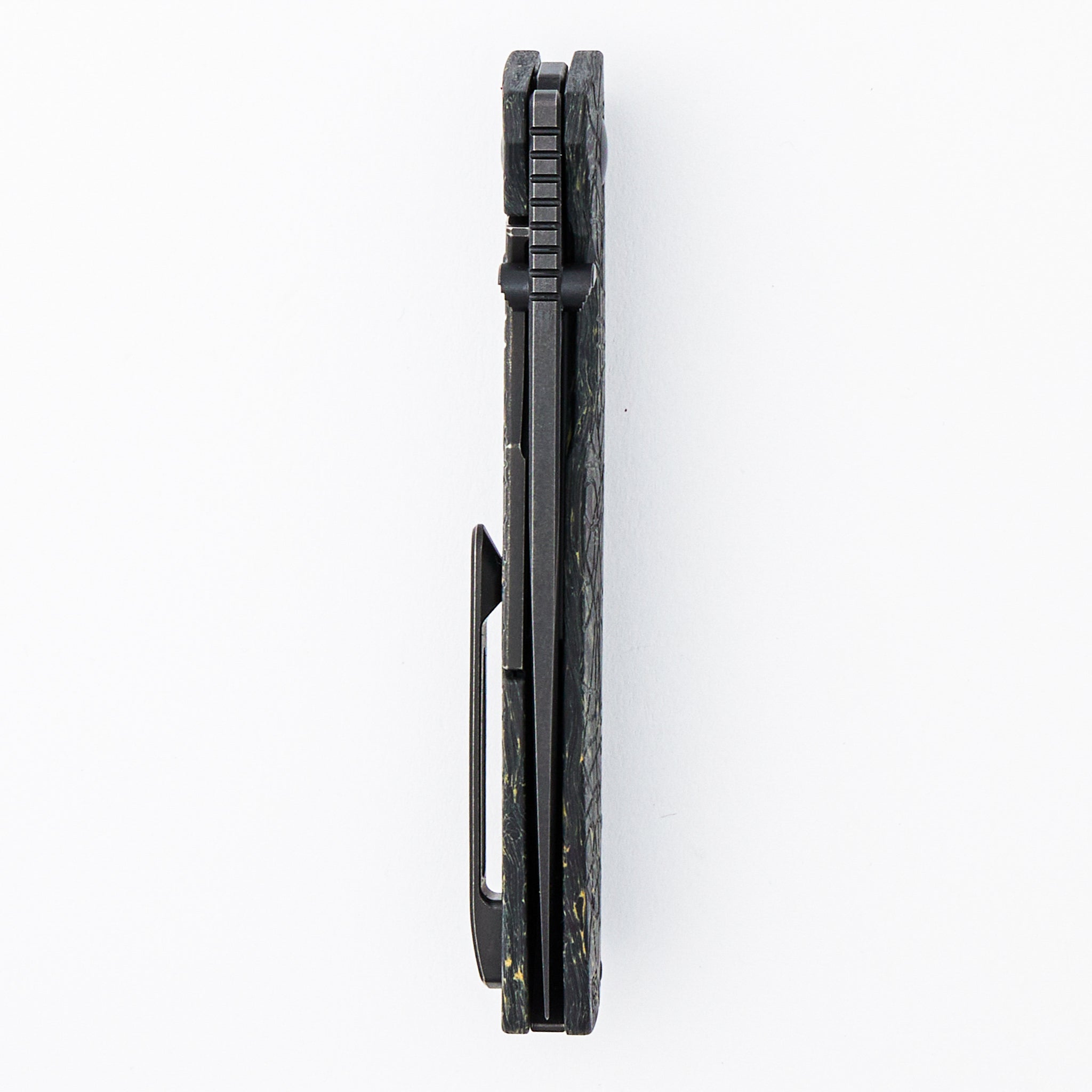 Lex - M398 Blade - Black/Yellow Carbon Fiber Handle (Mike Kulygin Design)