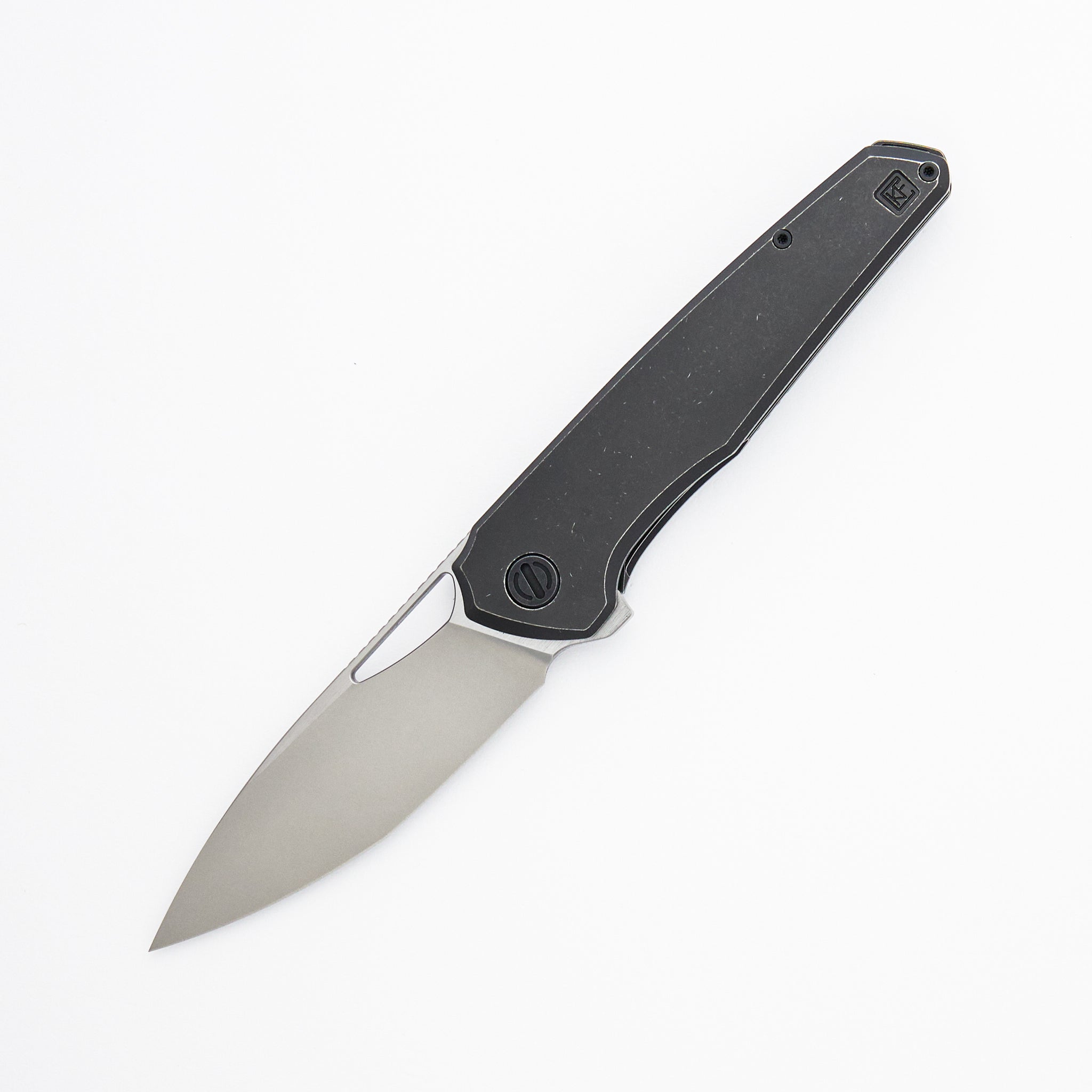 R&H Tasca - M398 Blade - Blackwash Titanium Handle (Jan Samek Design)