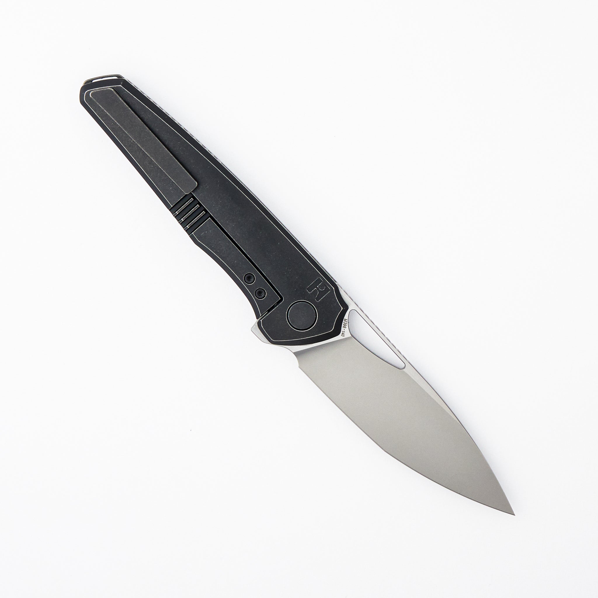 R&H Tasca - M398 Blade - Blackwash Titanium Handle (Jan Samek Design)