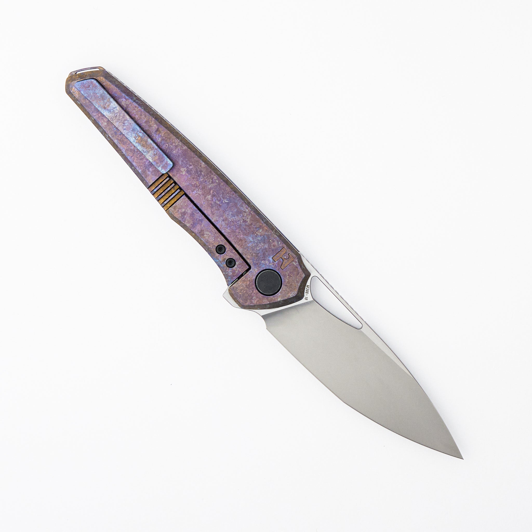 R&H Tasca - M398 Blade - Color CrystalTi Handle (Jan Samek Design)