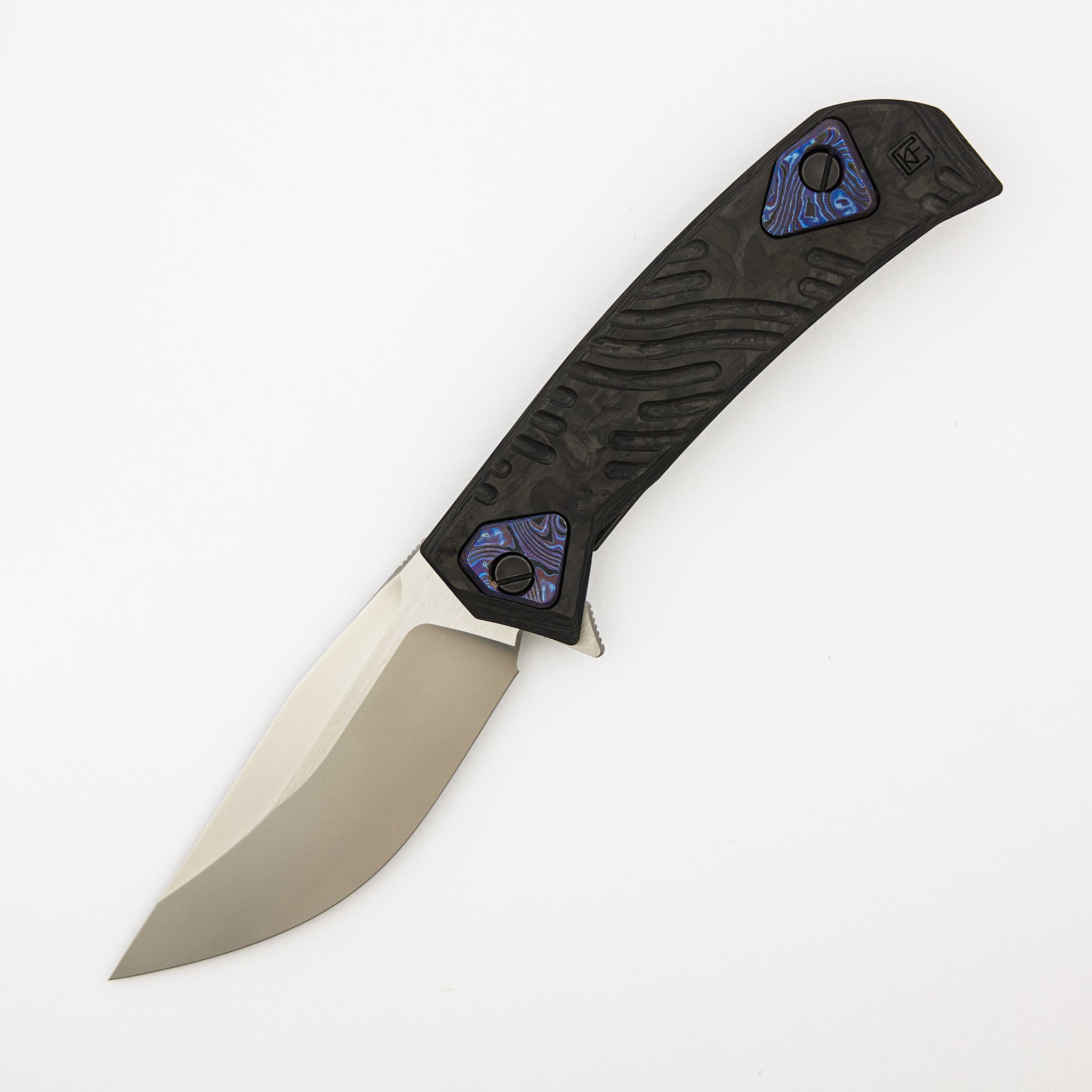 Ummu Dalawa - Carbon Fiber/ZircuTi Handle - M398 Blade - (Aleksey Konygin Design)
