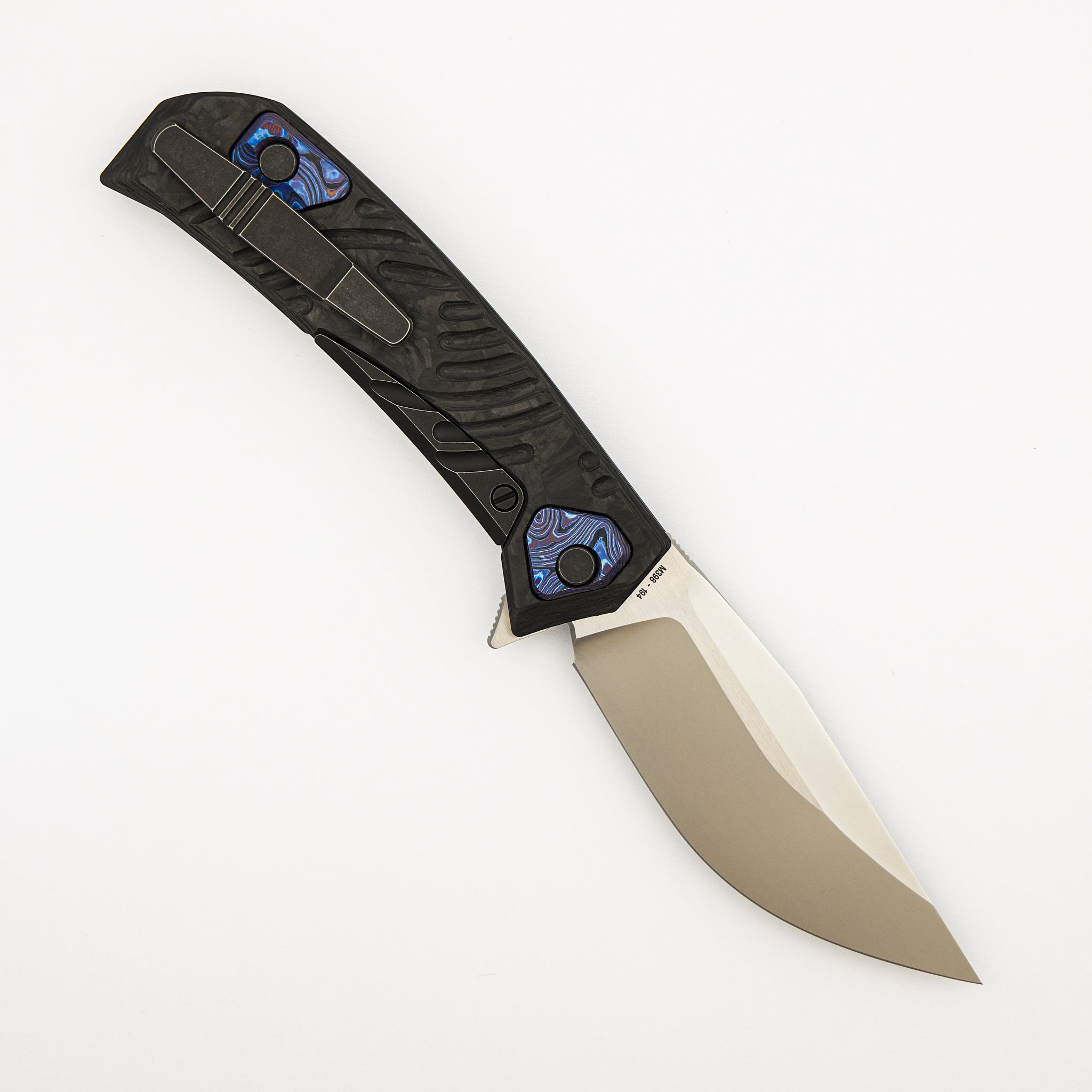 Ummu Dalawa - Carbon Fiber/ZircuTi Handle - M398 Blade - (Aleksey Konygin Design)