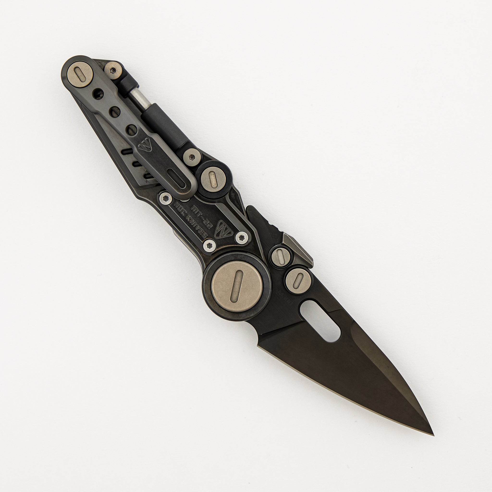 MT-22 Mini S-08 - Zirconium Handle - Black M390 Blade