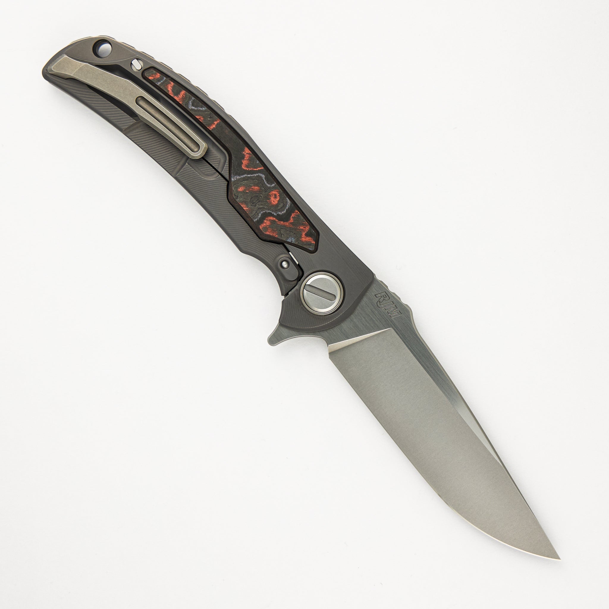 Molten Overkill - MagnaCut Blade - Titanium Handle W/ Lava & Ash CarboTi Inlays - SRRBS "Limited Edition" (RJ Martin Design)