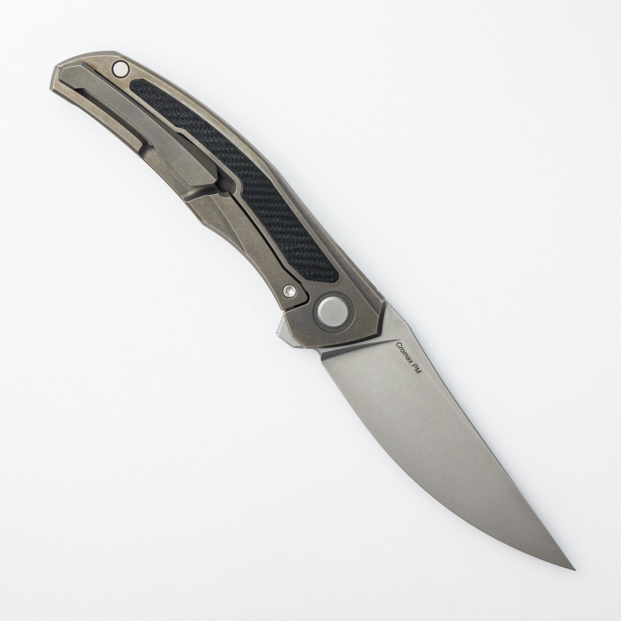 Ursus Quantum - Cromax PM Blade - Titanium Handle - Black G10 Inlay - SRBS