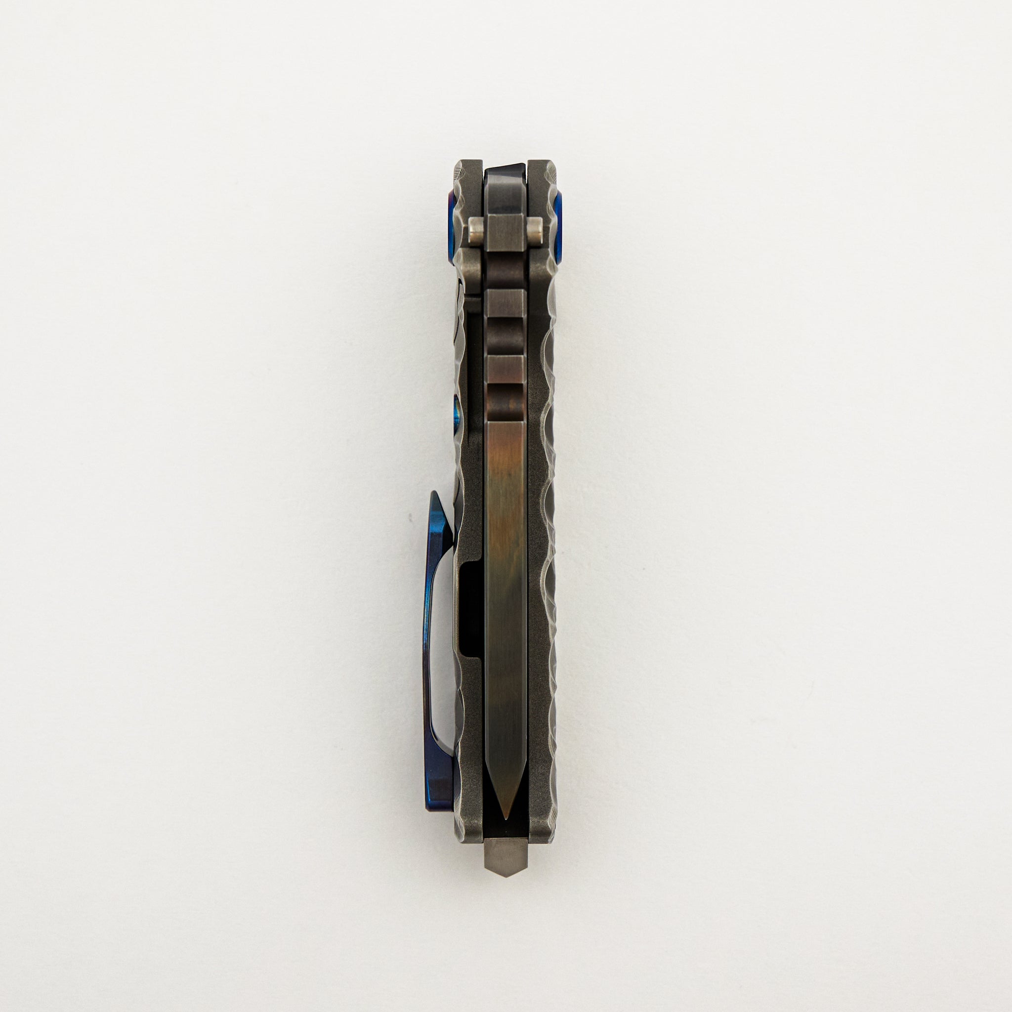 Genesis Ti - Vulcan Finish S35VN Blade - Predator Sculpted Titanium Handle