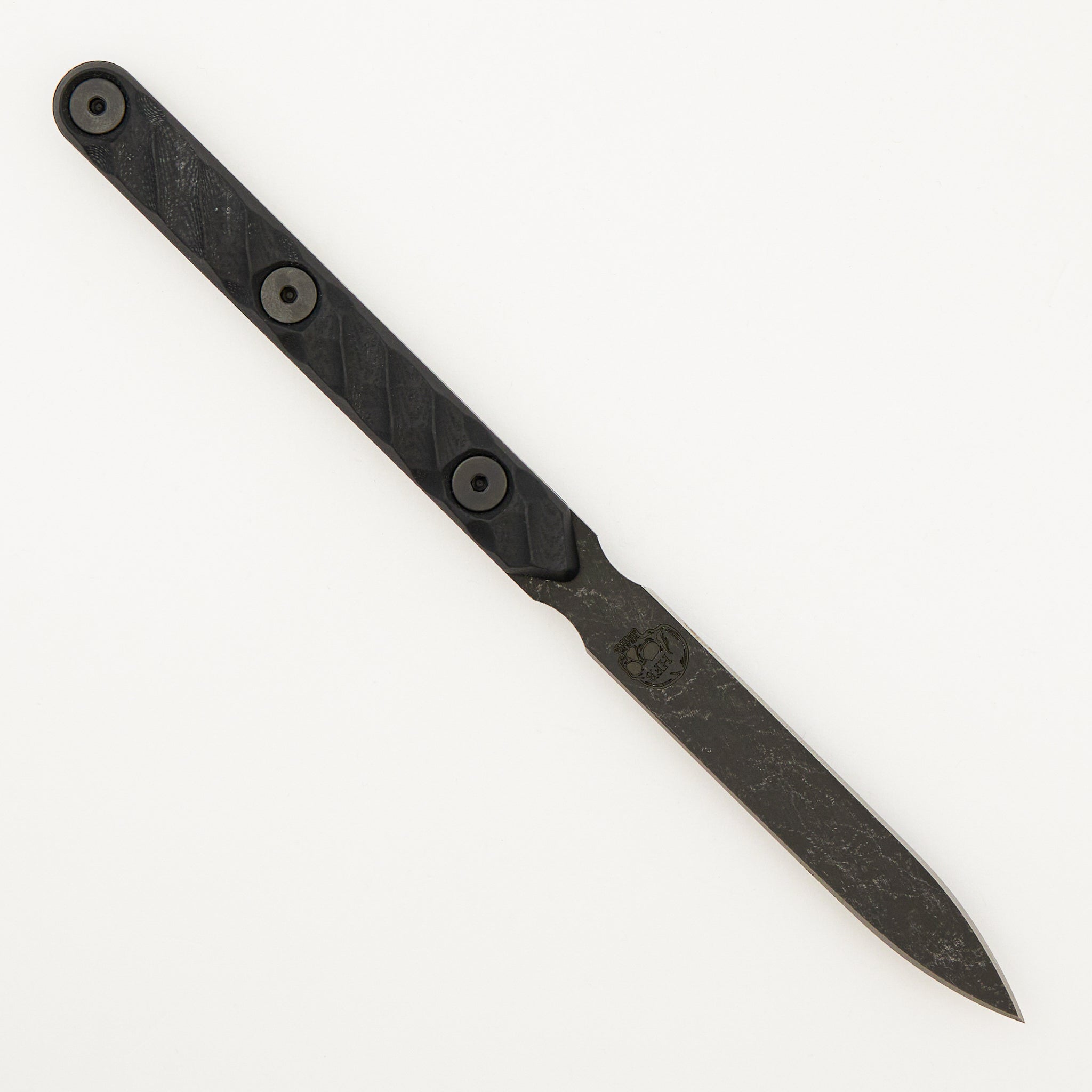 Spike - Acid Etch 3V Blade - Black G10 Handle