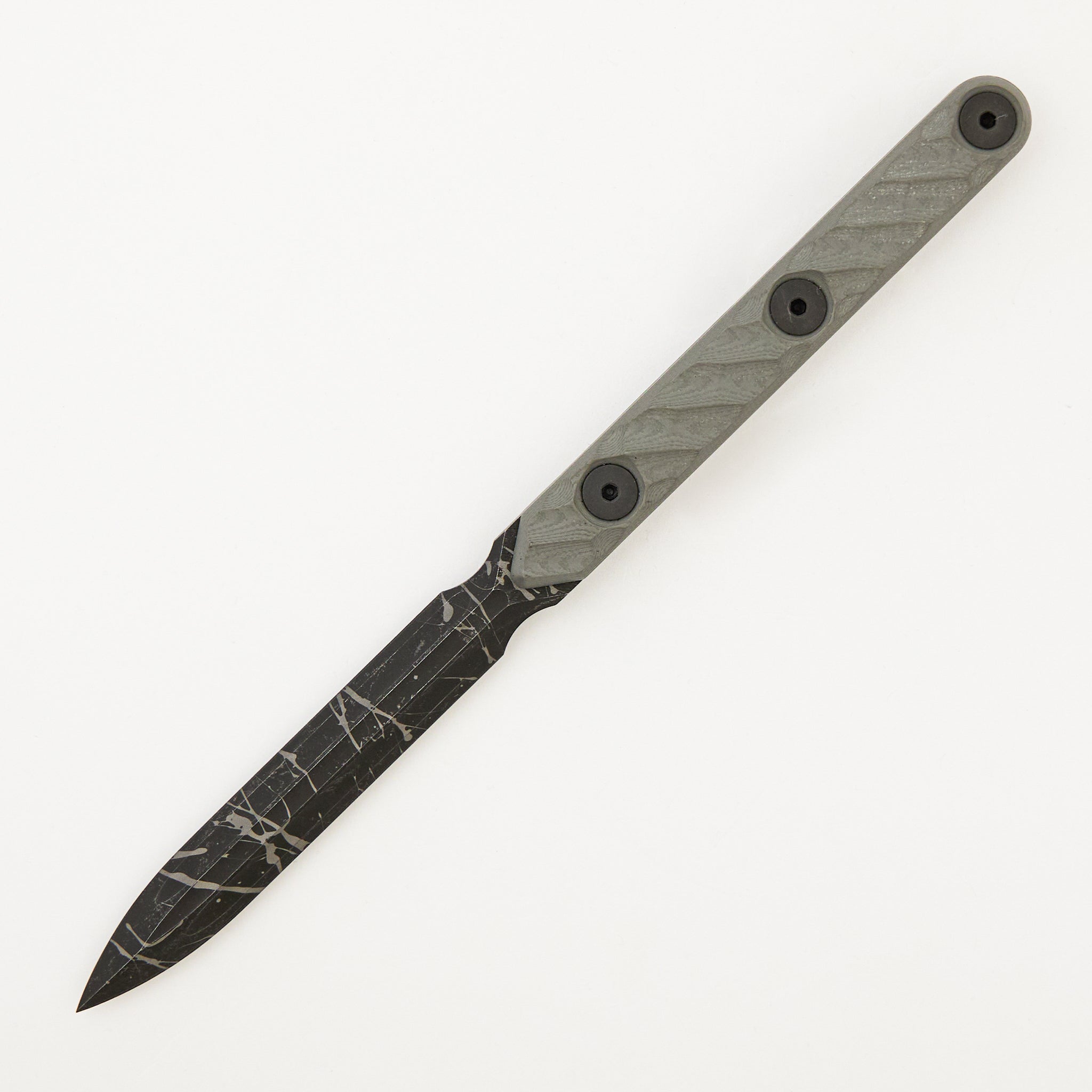 Spike - Acid Etch 3V Blade - Gray G10 Handle