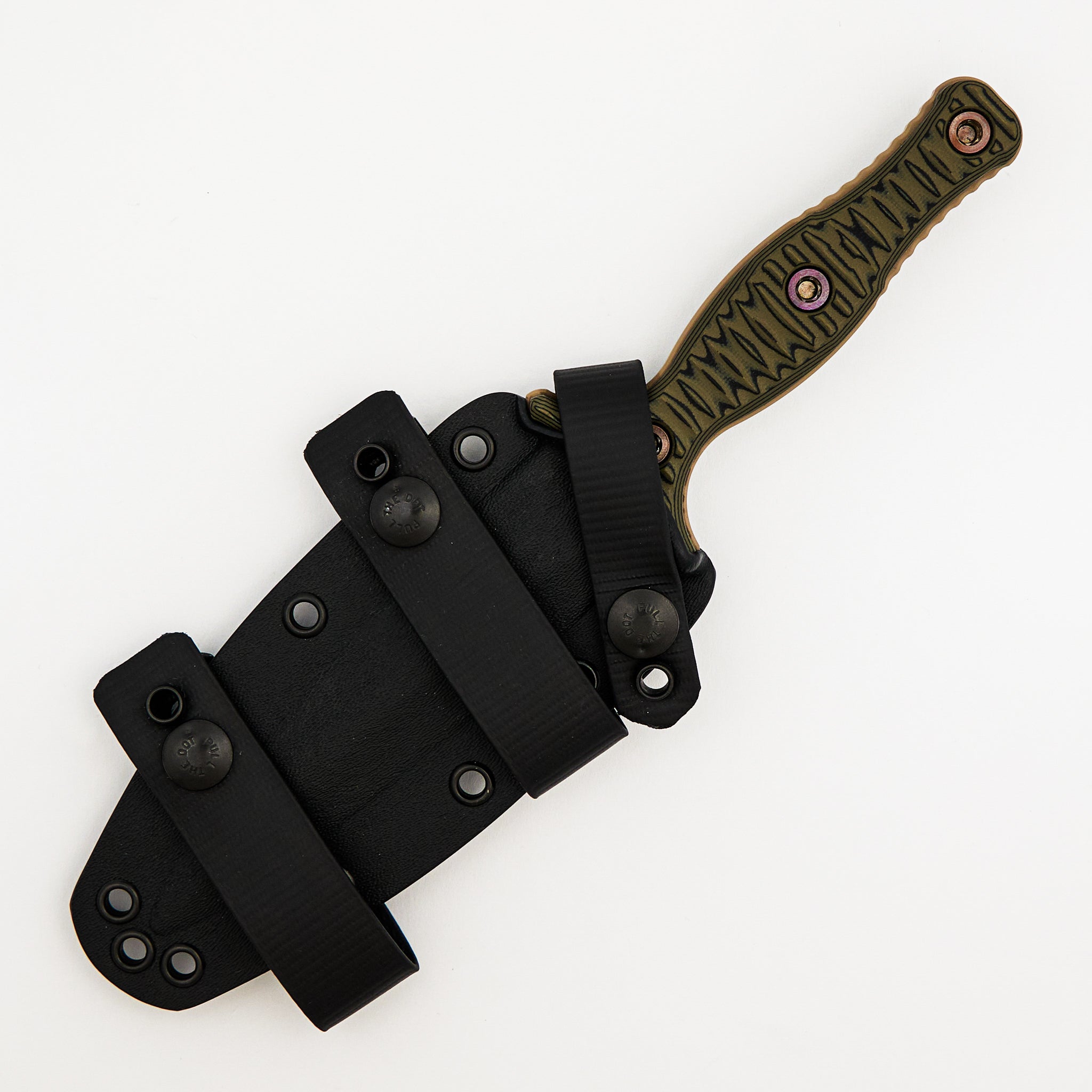 Osprey K/T Custom Raider Dagger - CPM 3V Blade - Black/Green G10 Handle