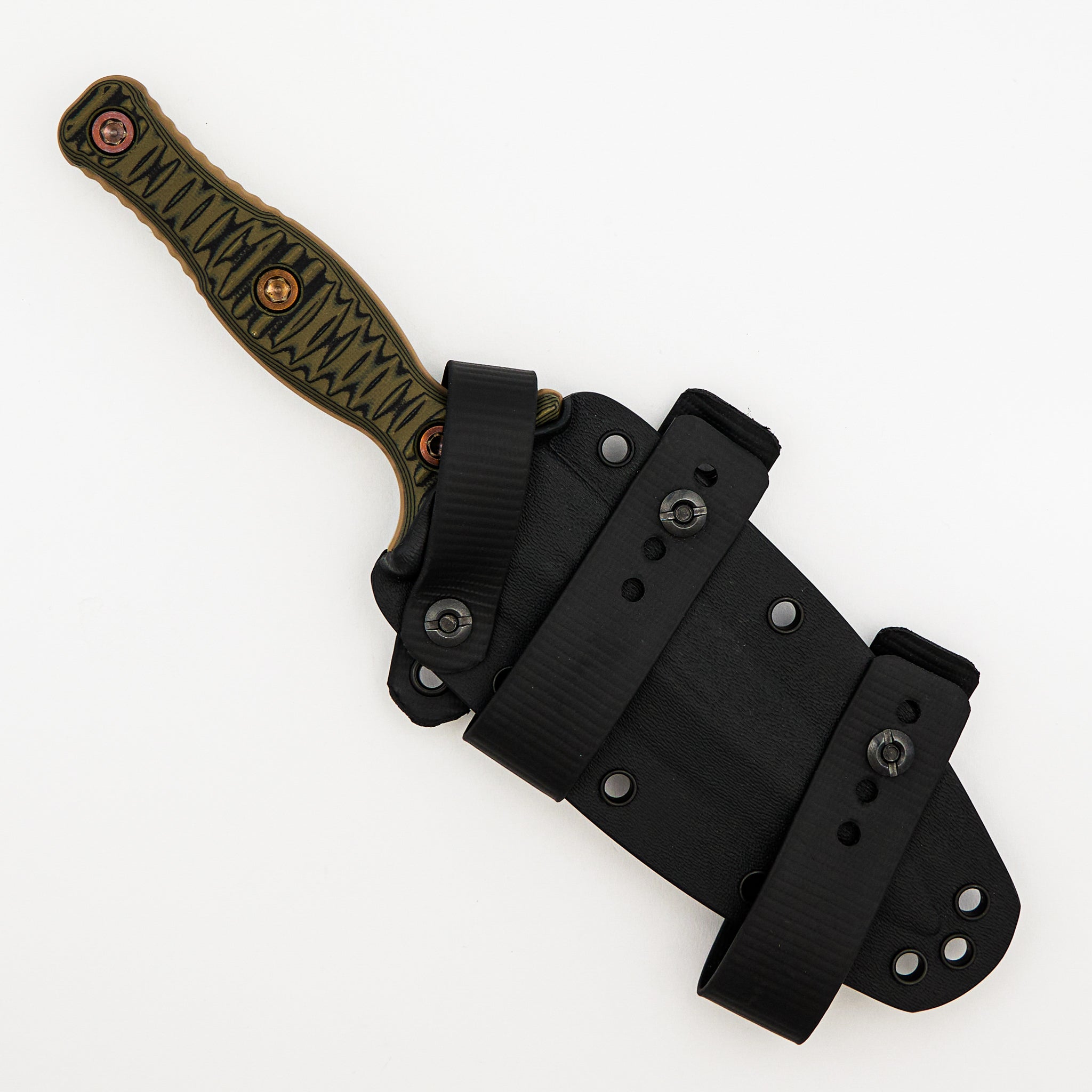 Osprey K/T Custom Raider Dagger - CPM 3V Blade - Black/Green G10 Handle