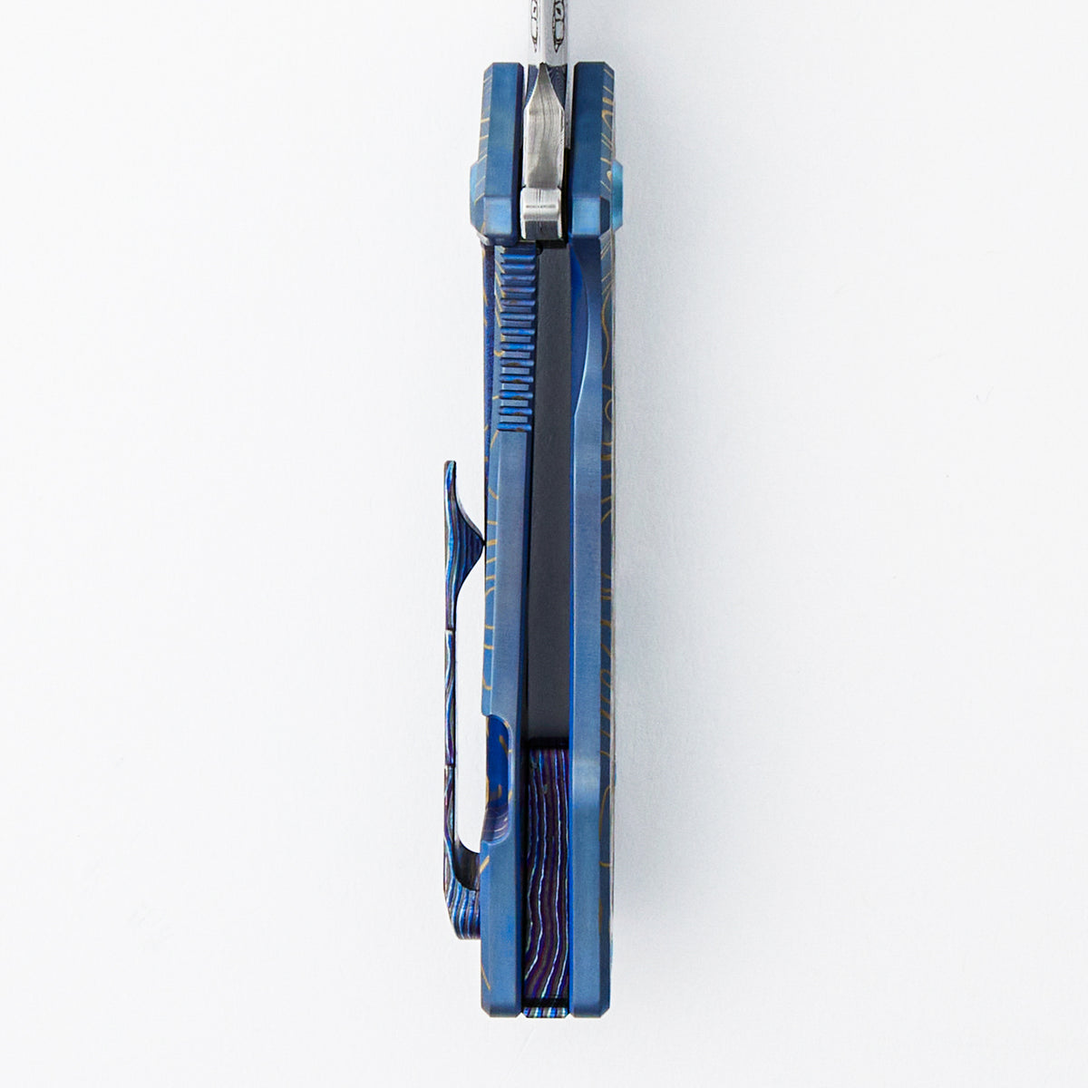 Mini J-Cape - Damasteel Blade - Titanium Handle - ZircuTi Accents