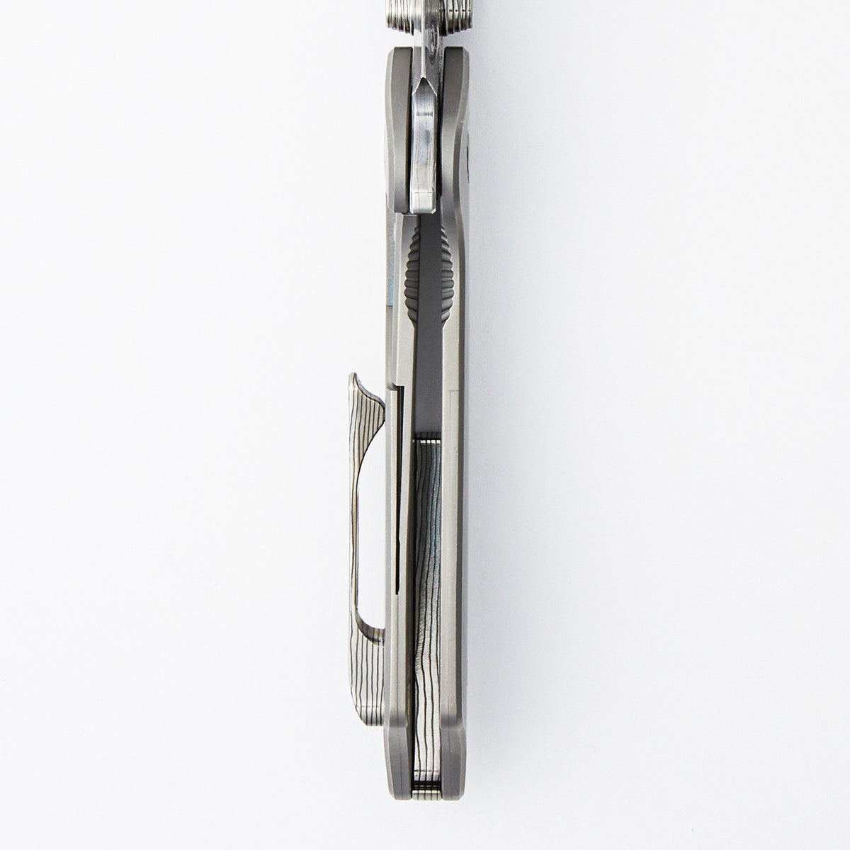 Boomslang - Stonewashed Titanium Handle - XHP Core Raindrop/Acid Blade