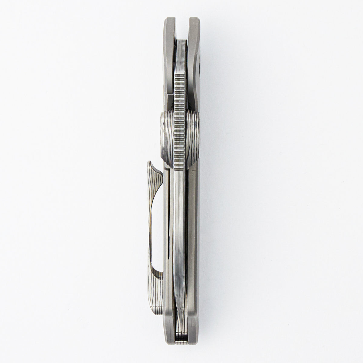 Boomslang - Stonewashed Titanium Handle - XHP Core Raindrop/Acid Blade