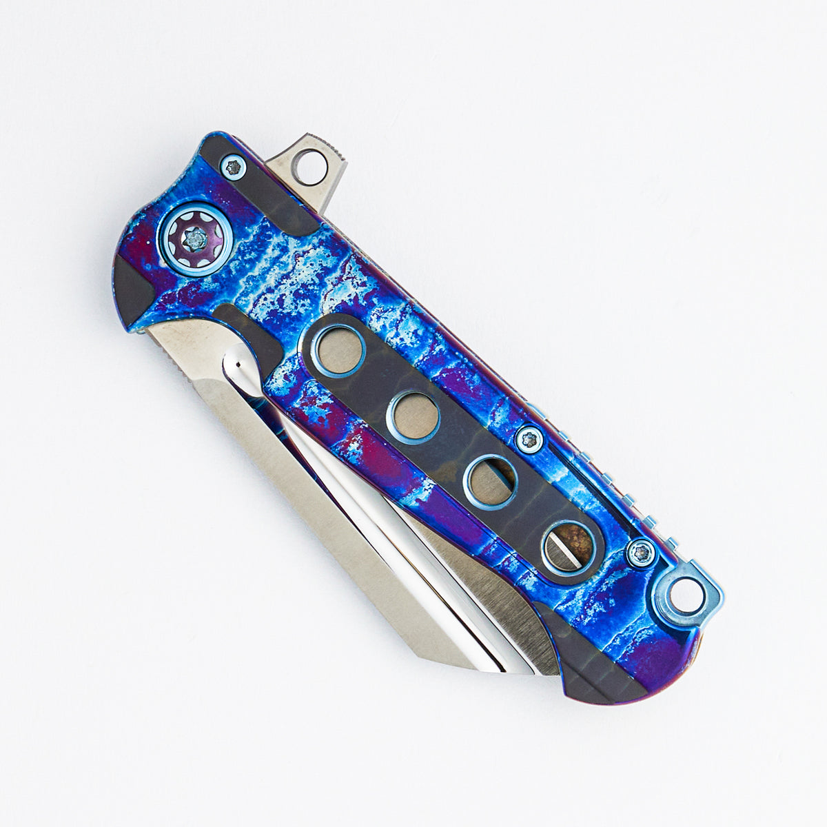 Mini Butcher 2014 - S35VN Blade - Custom Anodized Titanium Handle