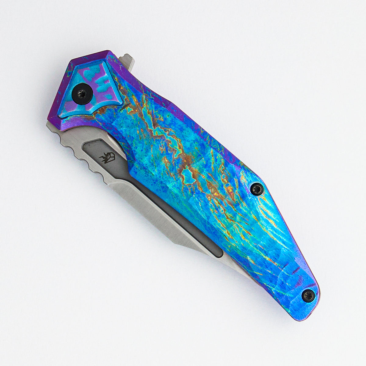The Abyss - M390 Blade - Titanium Handle - Customized By Colin Crazy Creations