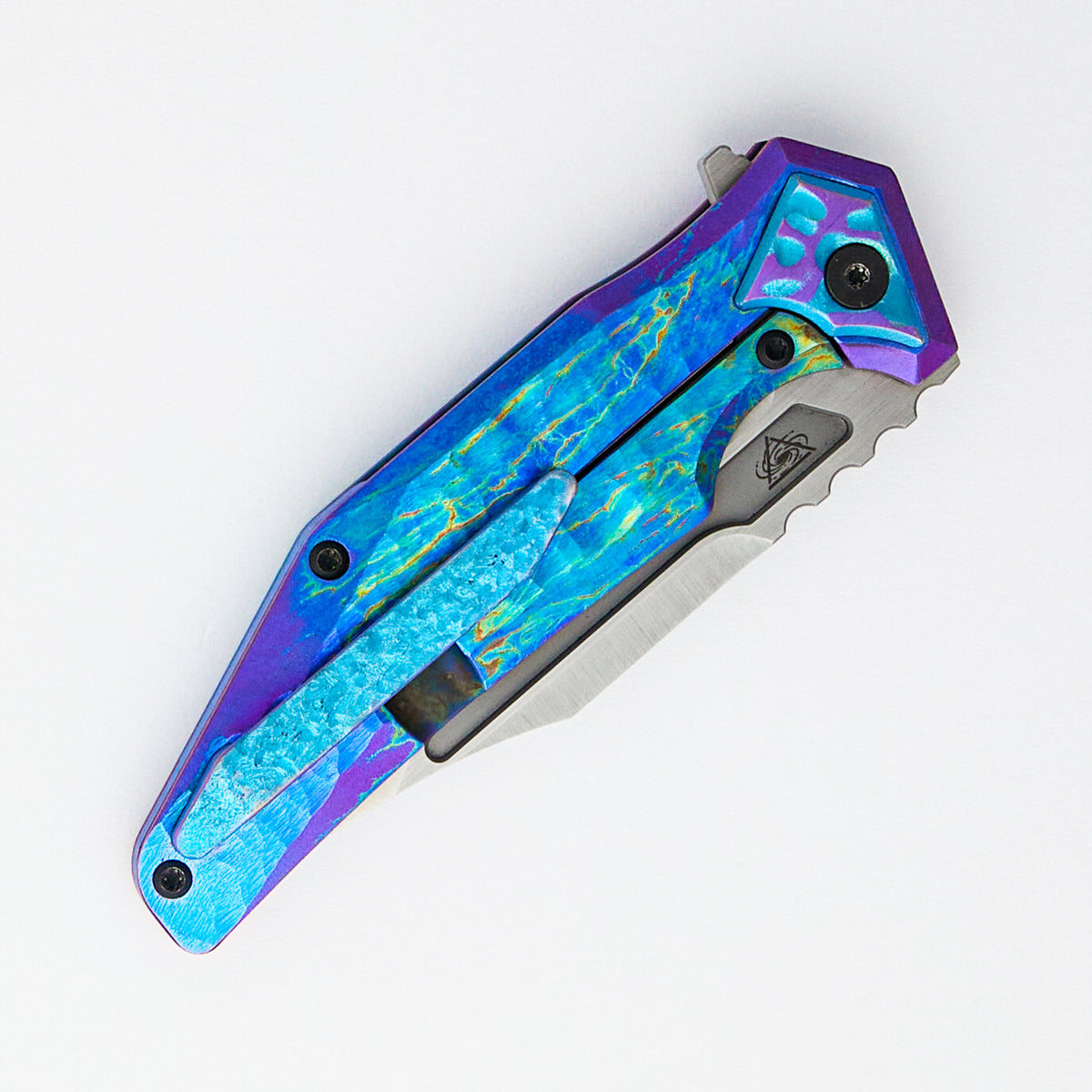 The Abyss - M390 Blade - Titanium Handle - Customized By Colin Crazy Creations