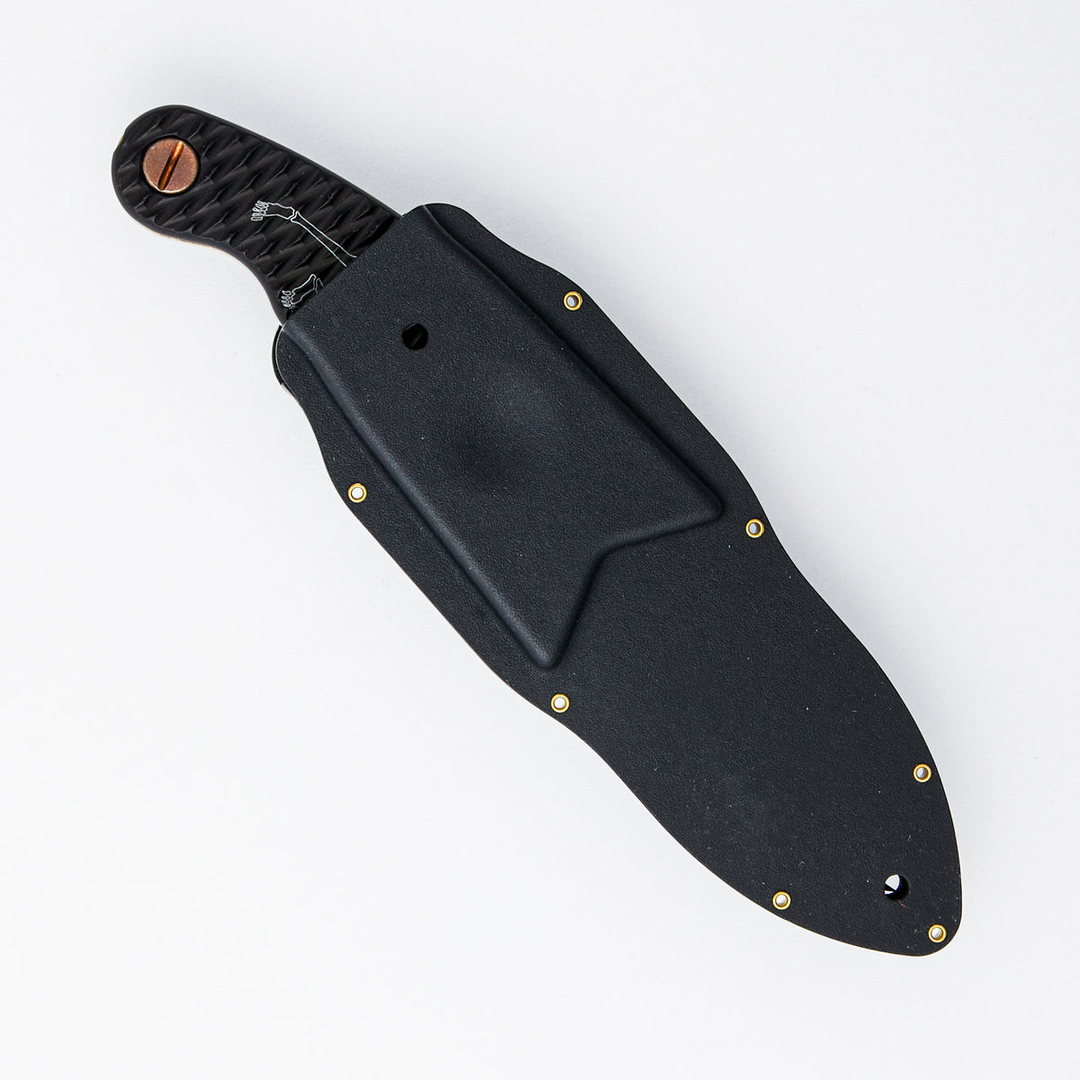 Elvia V3 - CPM-3V Blade - Sneakreaper Engrave - Black Aluminum