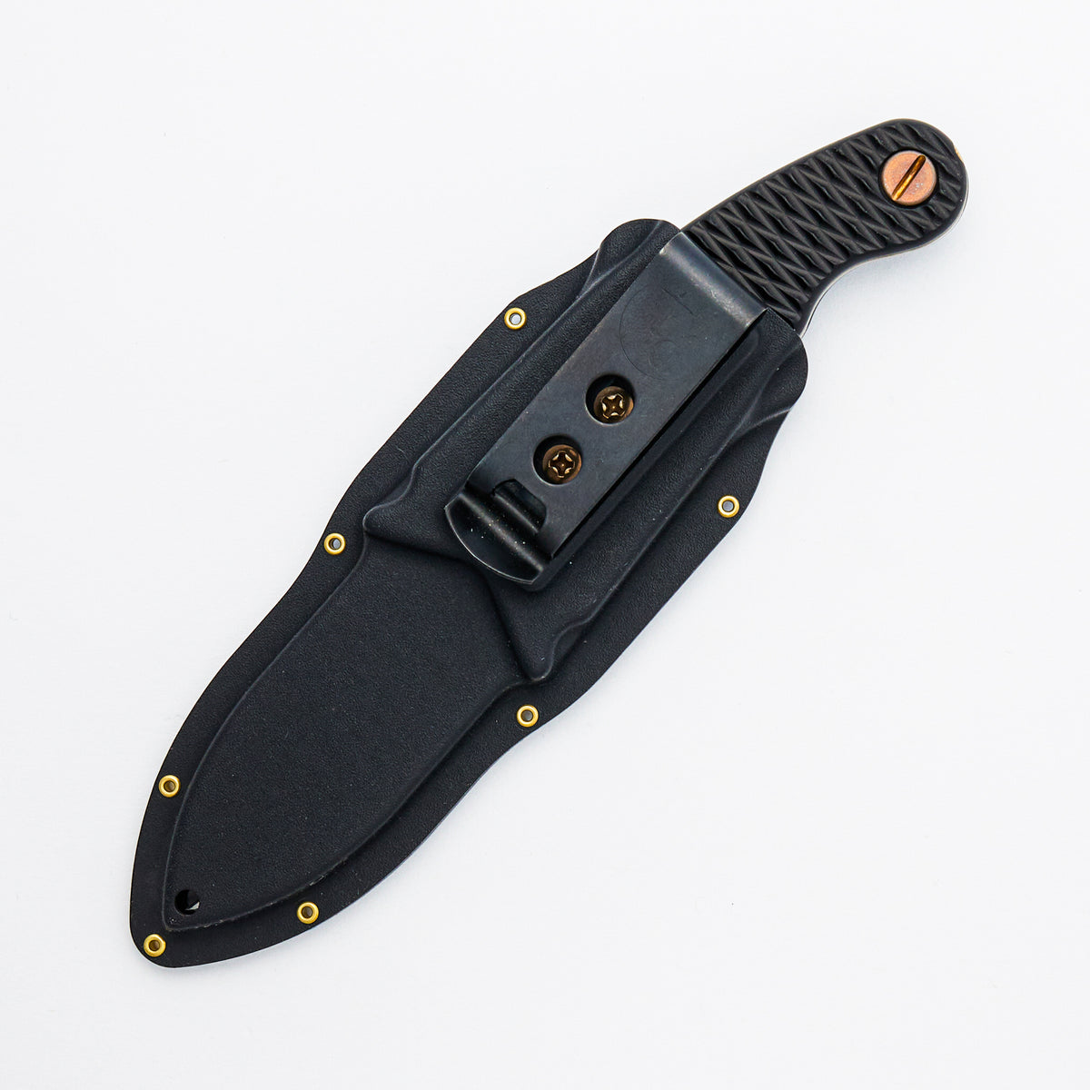 Elvia V3 - CPM-3V Blade - Sneakreaper Engrave - Black Aluminum