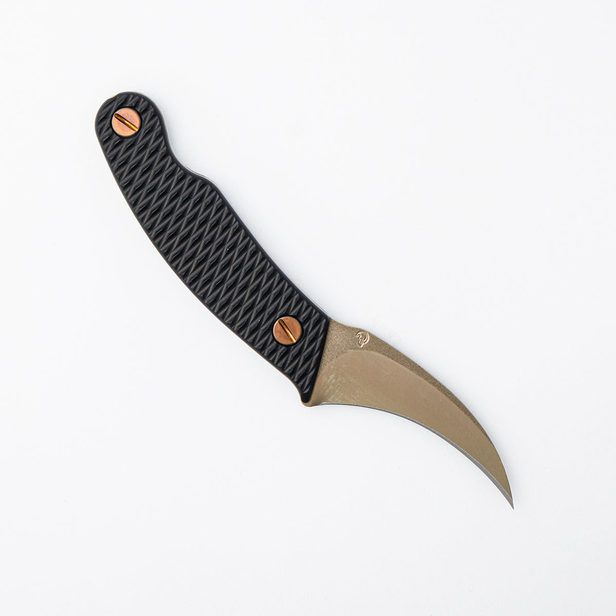 Elvia V3 - CPM-3V Blade - Sneakreaper Engrave - Black Aluminum