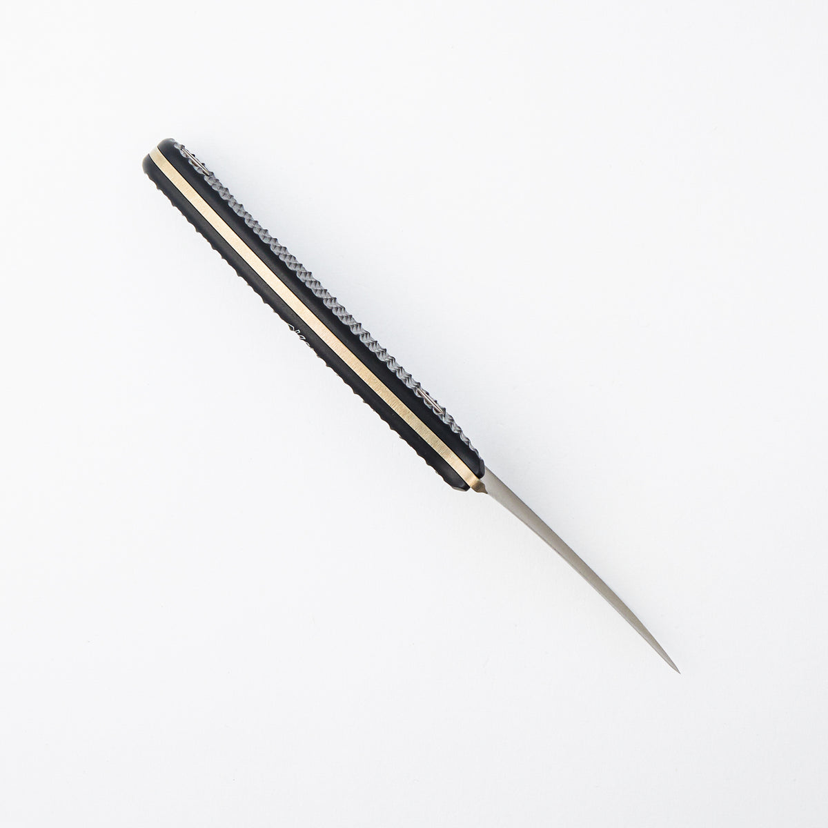 Elvia V3 - CPM-3V Blade - Sneakreaper Engrave - Black Aluminum