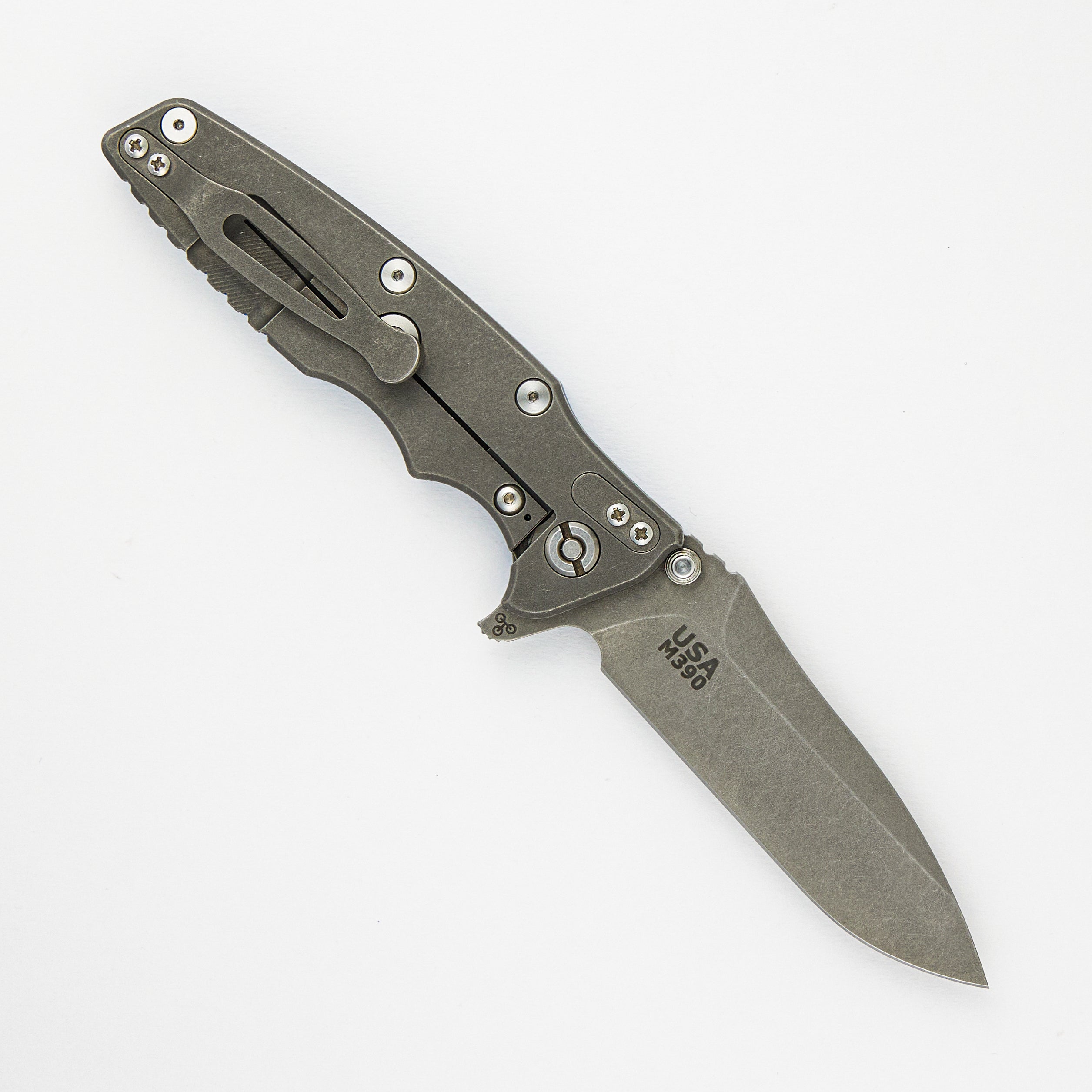 Hinderer Knives Eklipse 3.5″ – Swedged Spear – Tri-Way – Working Finish – Blue G10