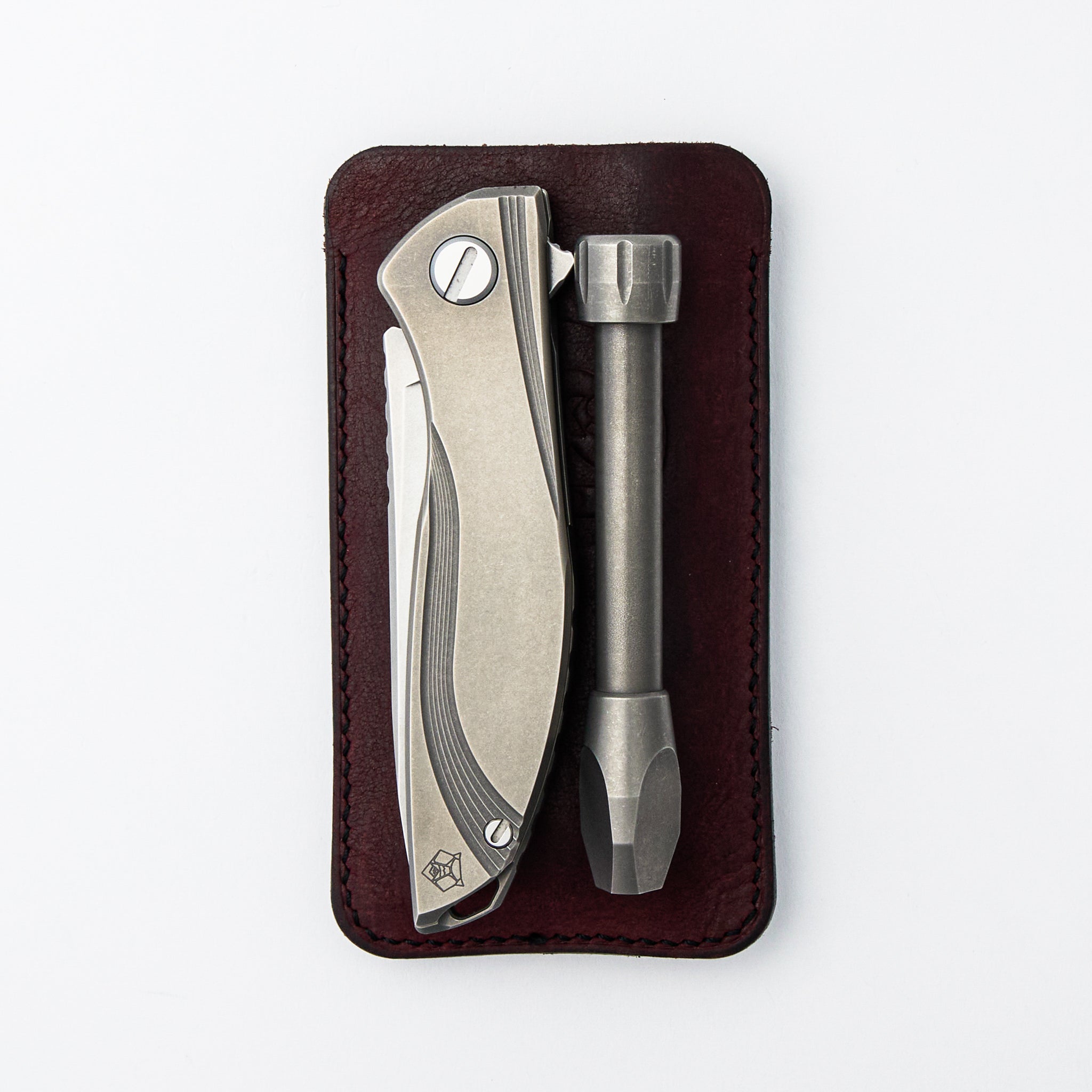 Neon Retro - CCKS 2019 Show Exclusive Set - Titanium Bit Driver - Cova Design Leather Pouch