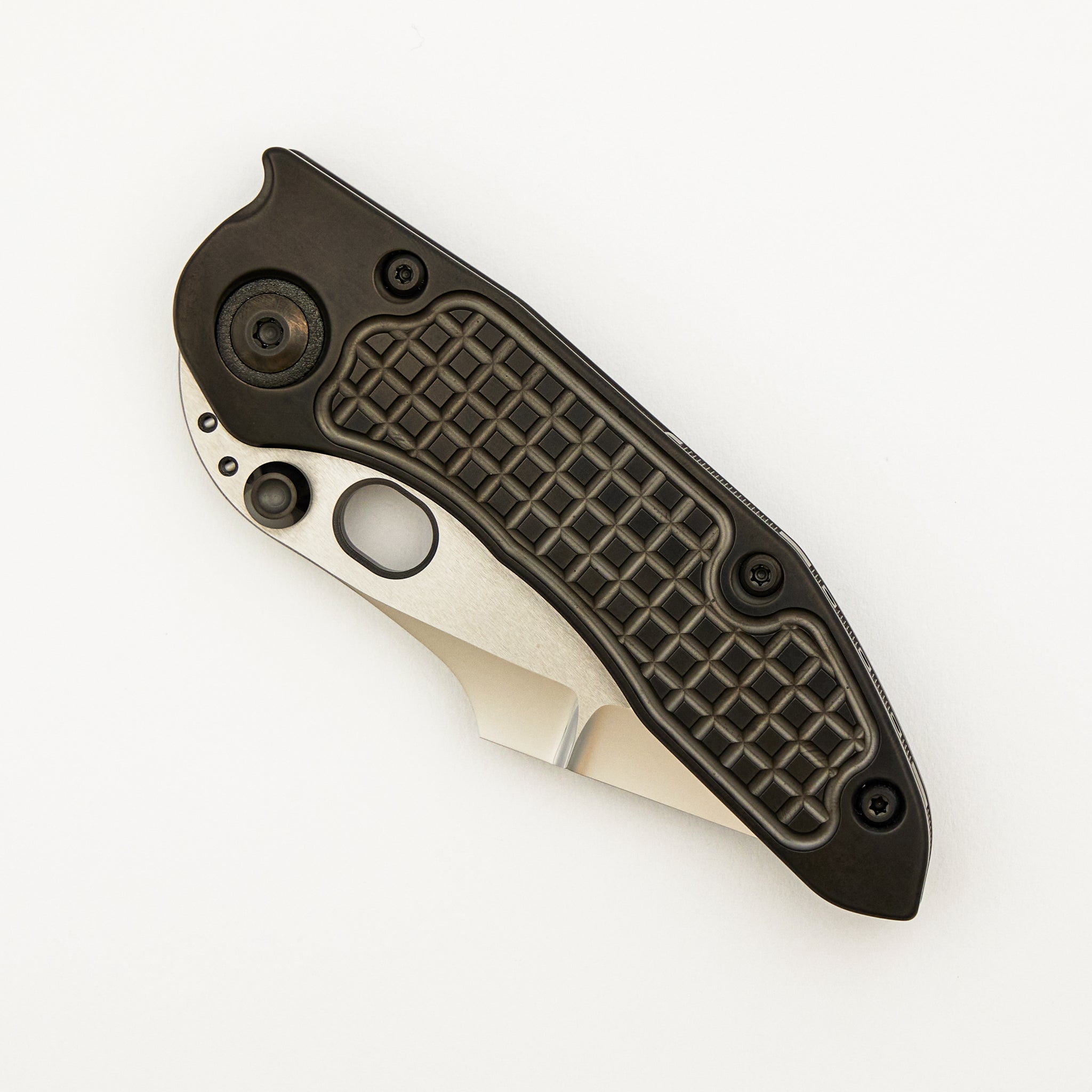 Marfione Custom Knives / Borka Blades Collabroation Stitch Darkstar - Liquid Metal - Tritium Insert