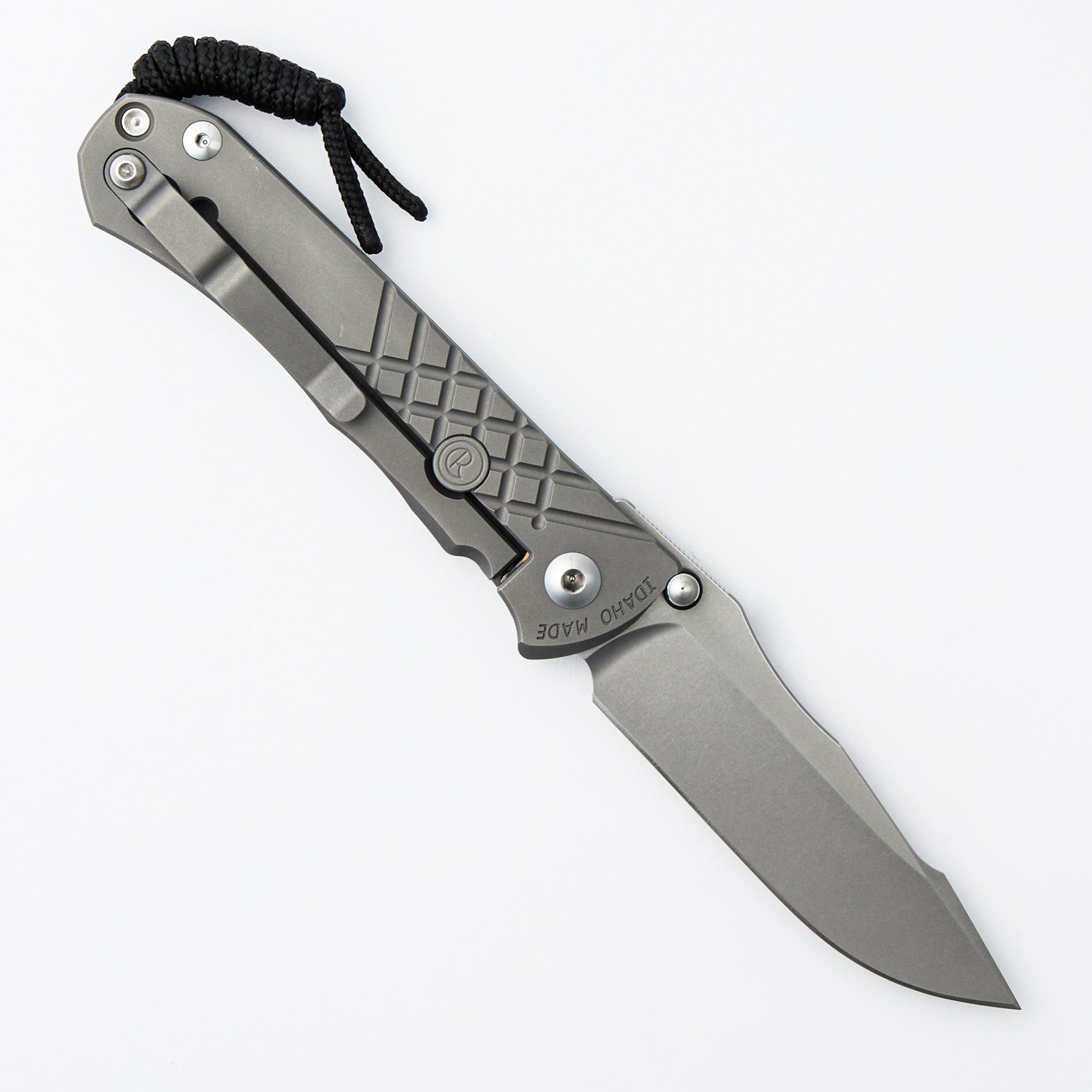 Umnumzaan - Drop Point CPM MagnaCut Blade - Glass Blasted - Titanium Handle
