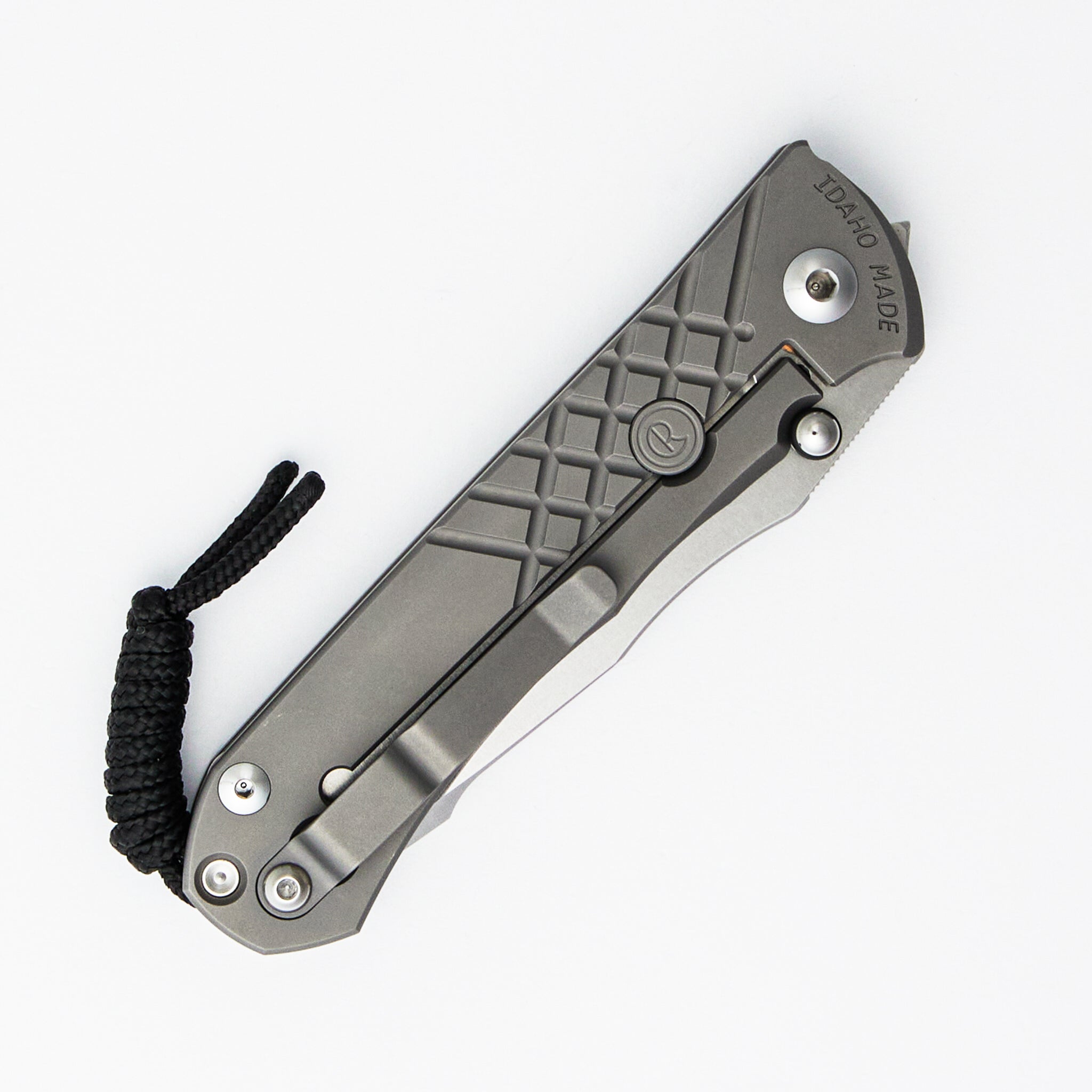 Umnumzaan - Drop Point CPM MagnaCut Blade - Glass Blasted - Titanium Handle