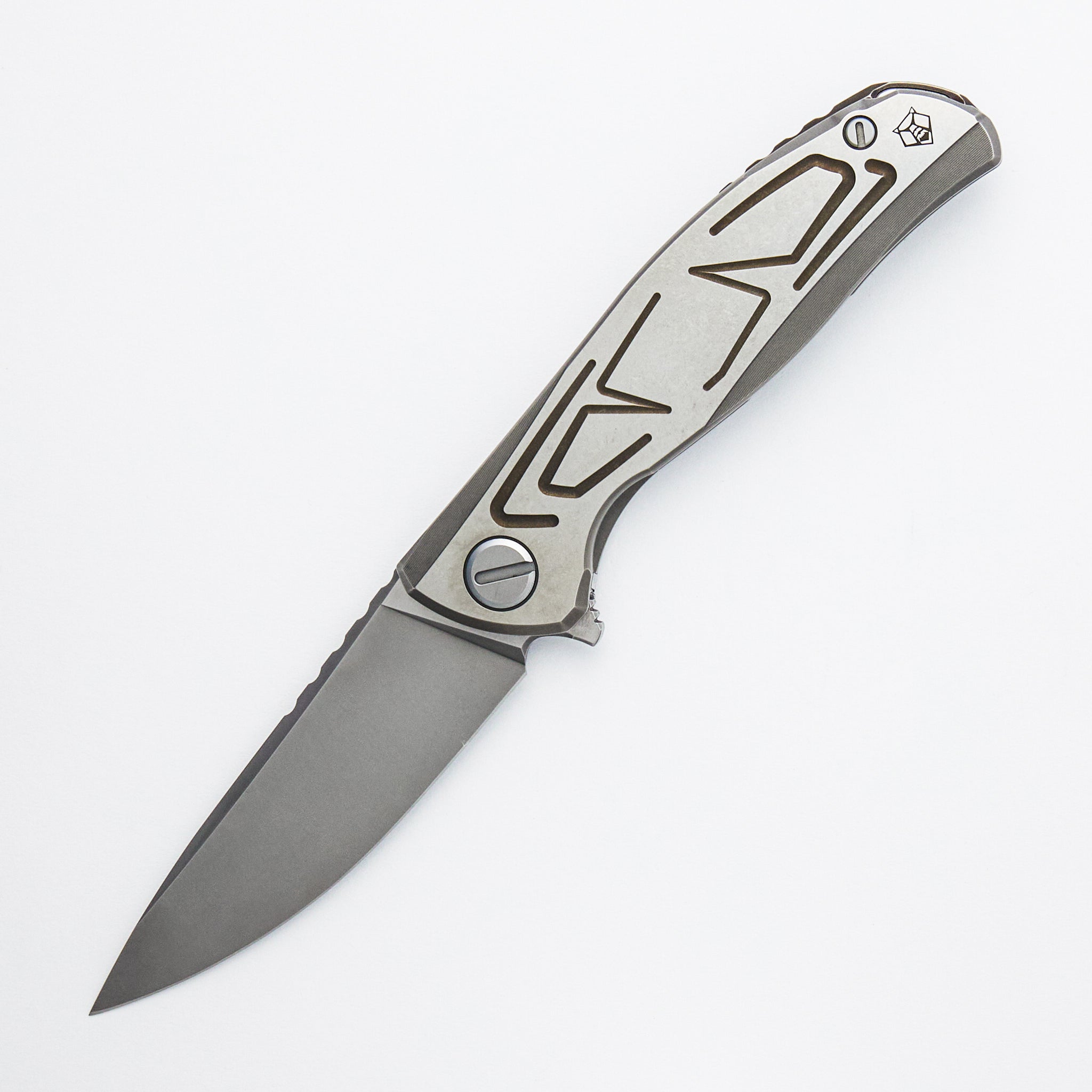 F95 Braces - S90V Blade - Titanium Handle - Bronze Accents - Washers