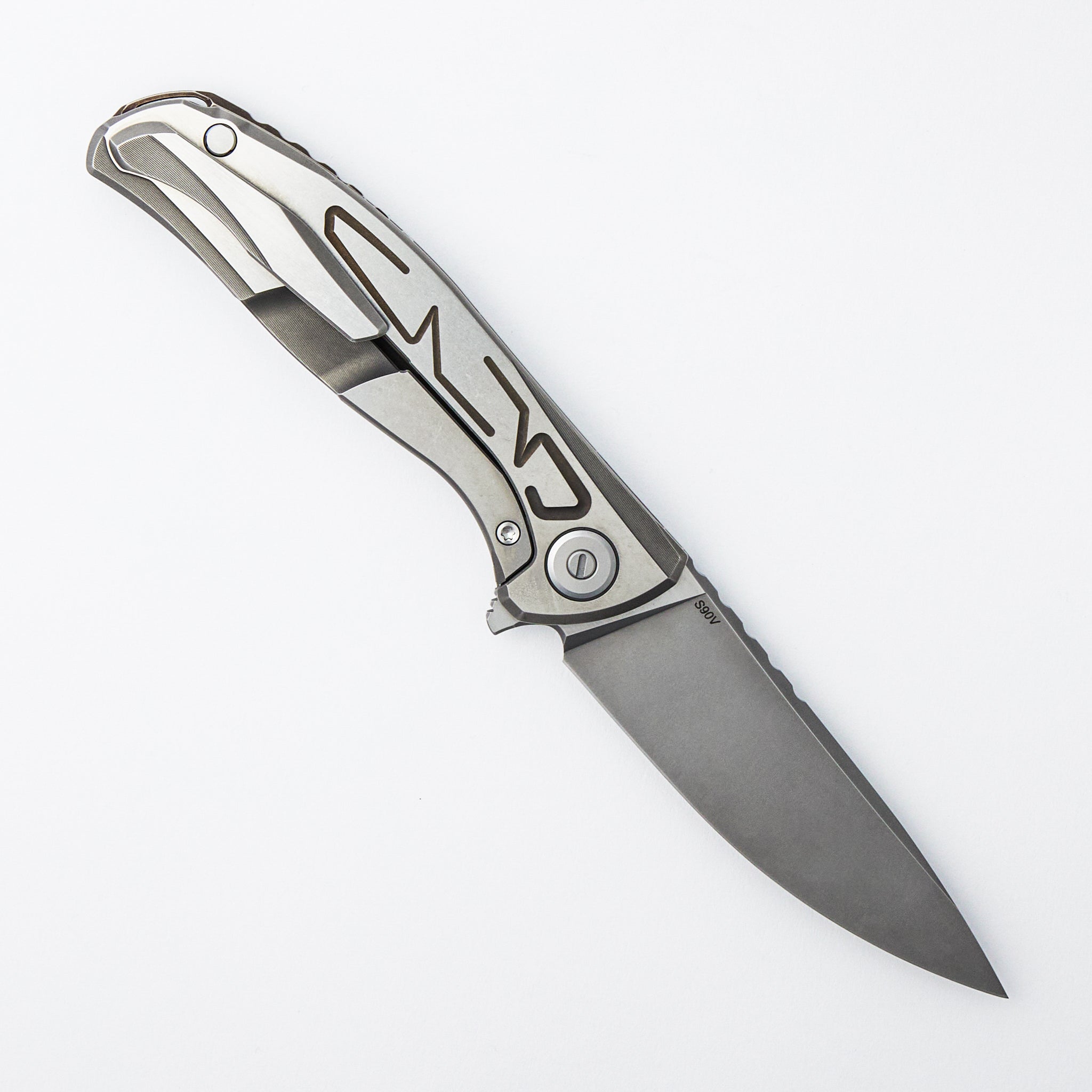 F95 Braces - S90V Blade - Titanium Handle - Bronze Accents - Washers
