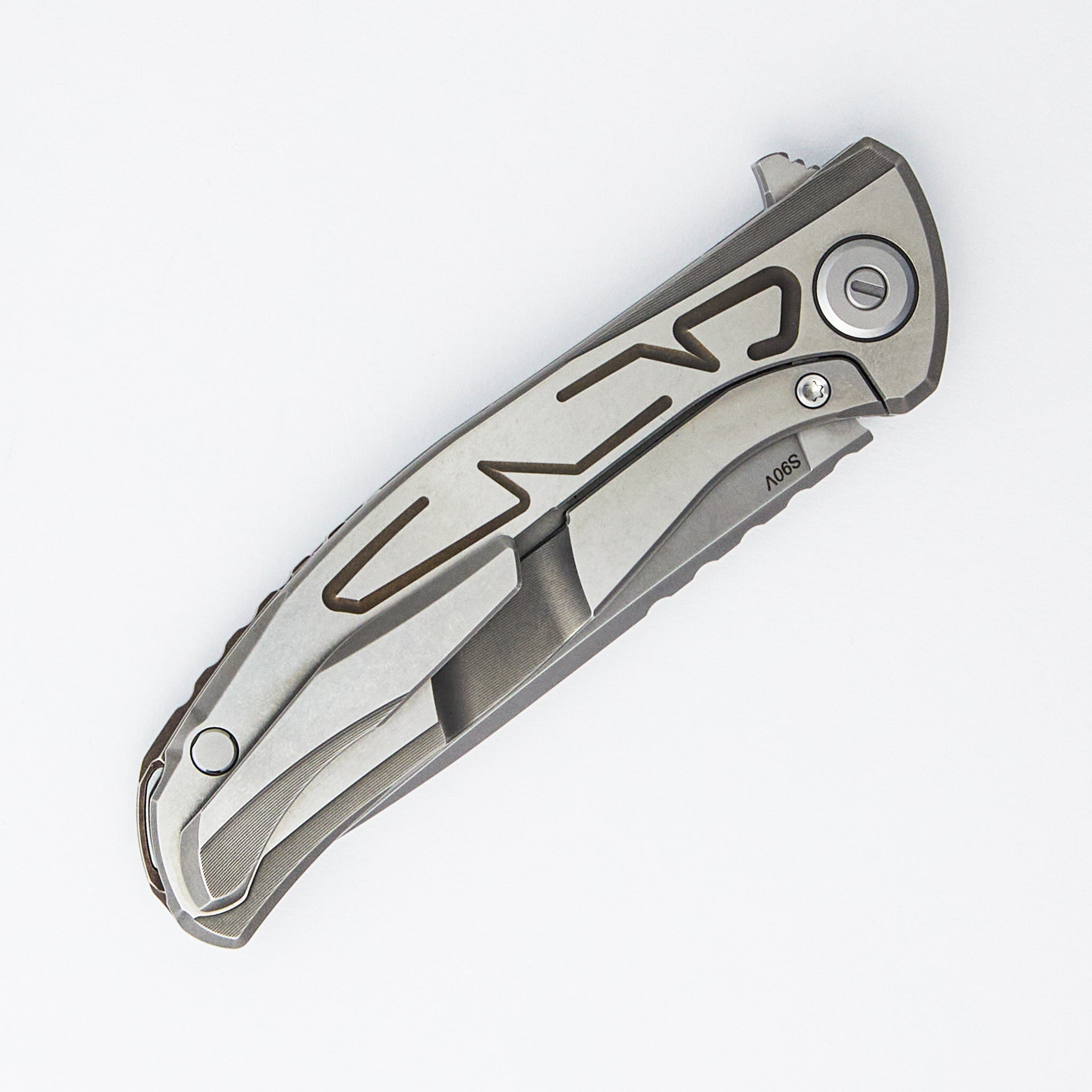 F95 Braces - S90V Blade - Titanium Handle - Bronze Accents - Washers