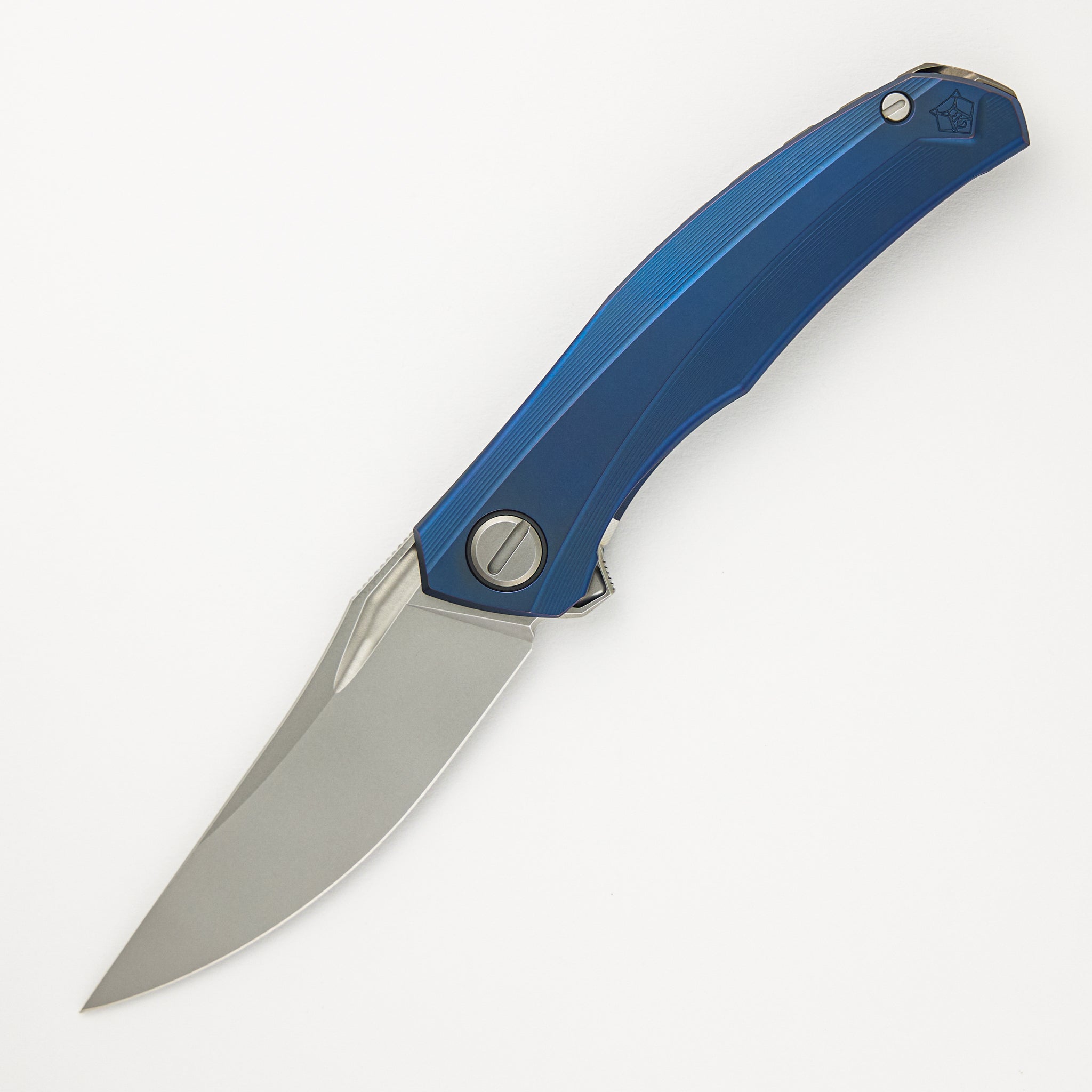 Shirogorov Quantum - Blue Titanium Handle - M390 Blade - MRBS