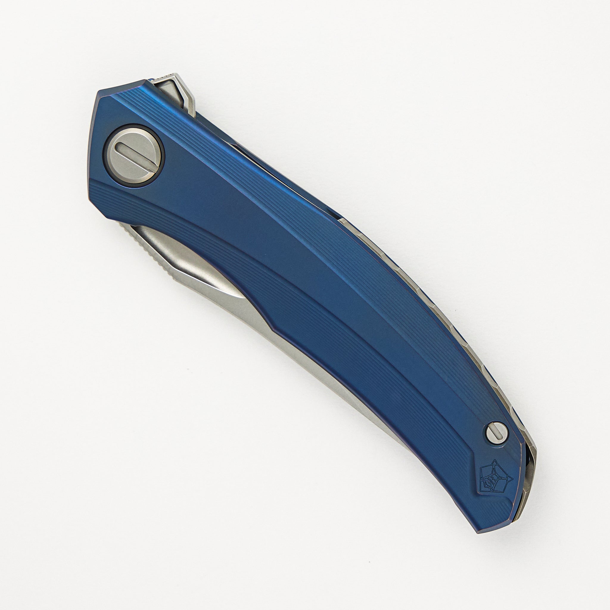 Shirogorov Quantum - Blue Titanium Handle - M390 Blade - MRBS