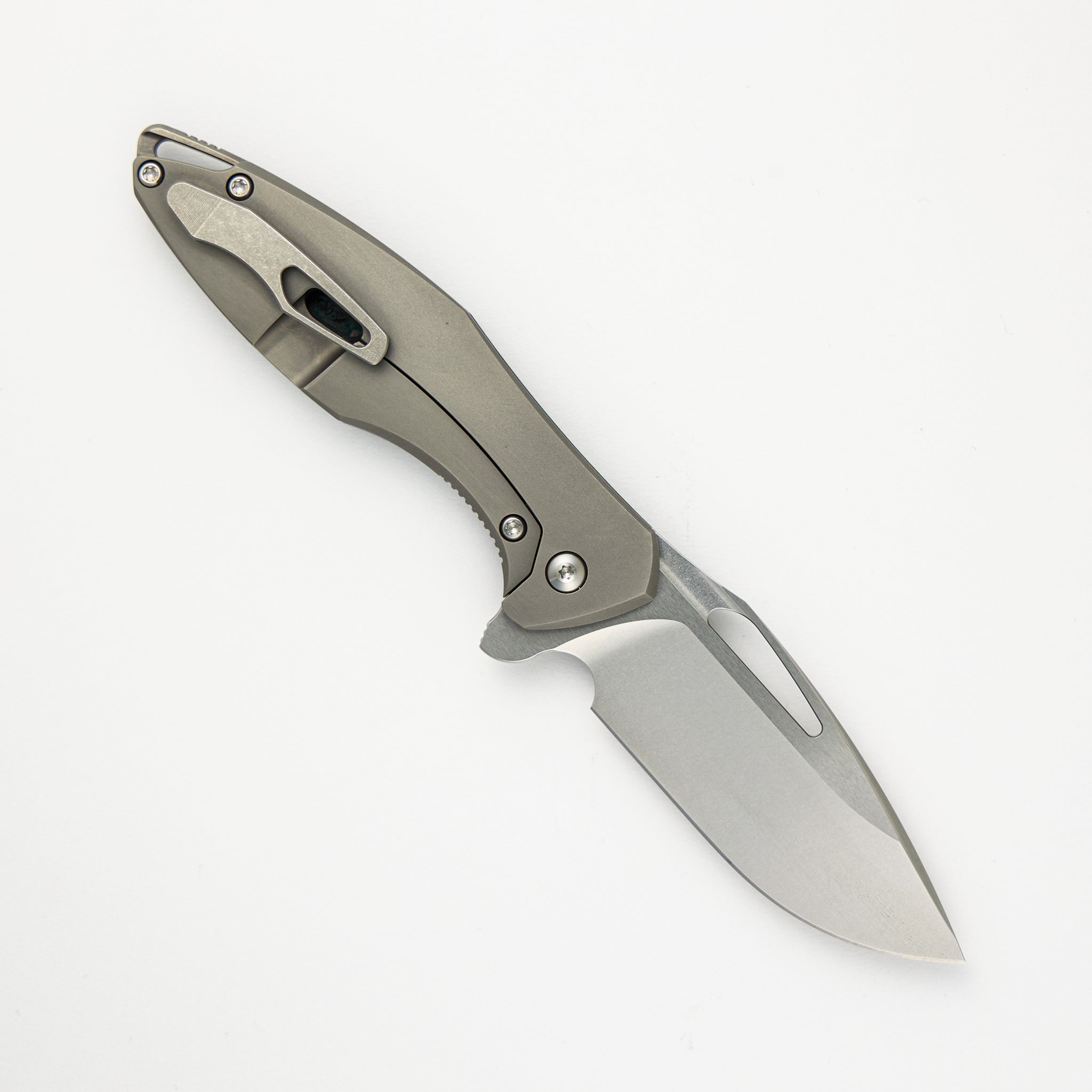 Mini Arius - Smooth Teal Camo Carbon Handle - M390 Blade