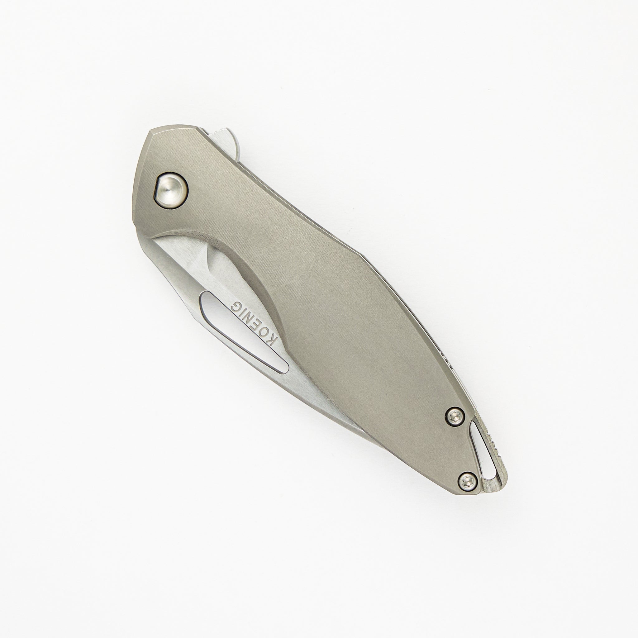 Mini Arius - Smooth Titanium Handle - M390 Blade