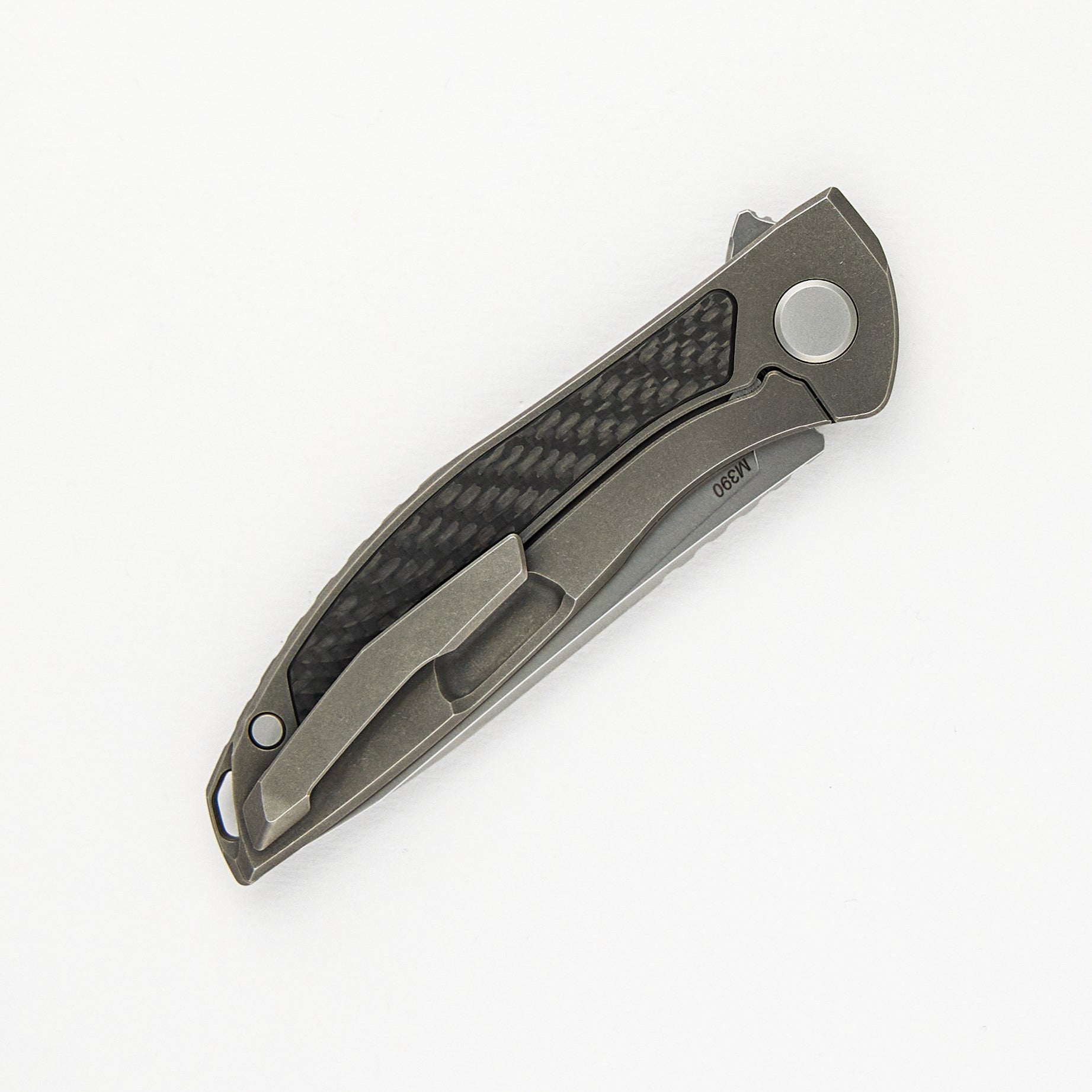 Shirogorov Hation Zero - M390 Blade -Carbon Fiber/Titanium Handle - MRBS