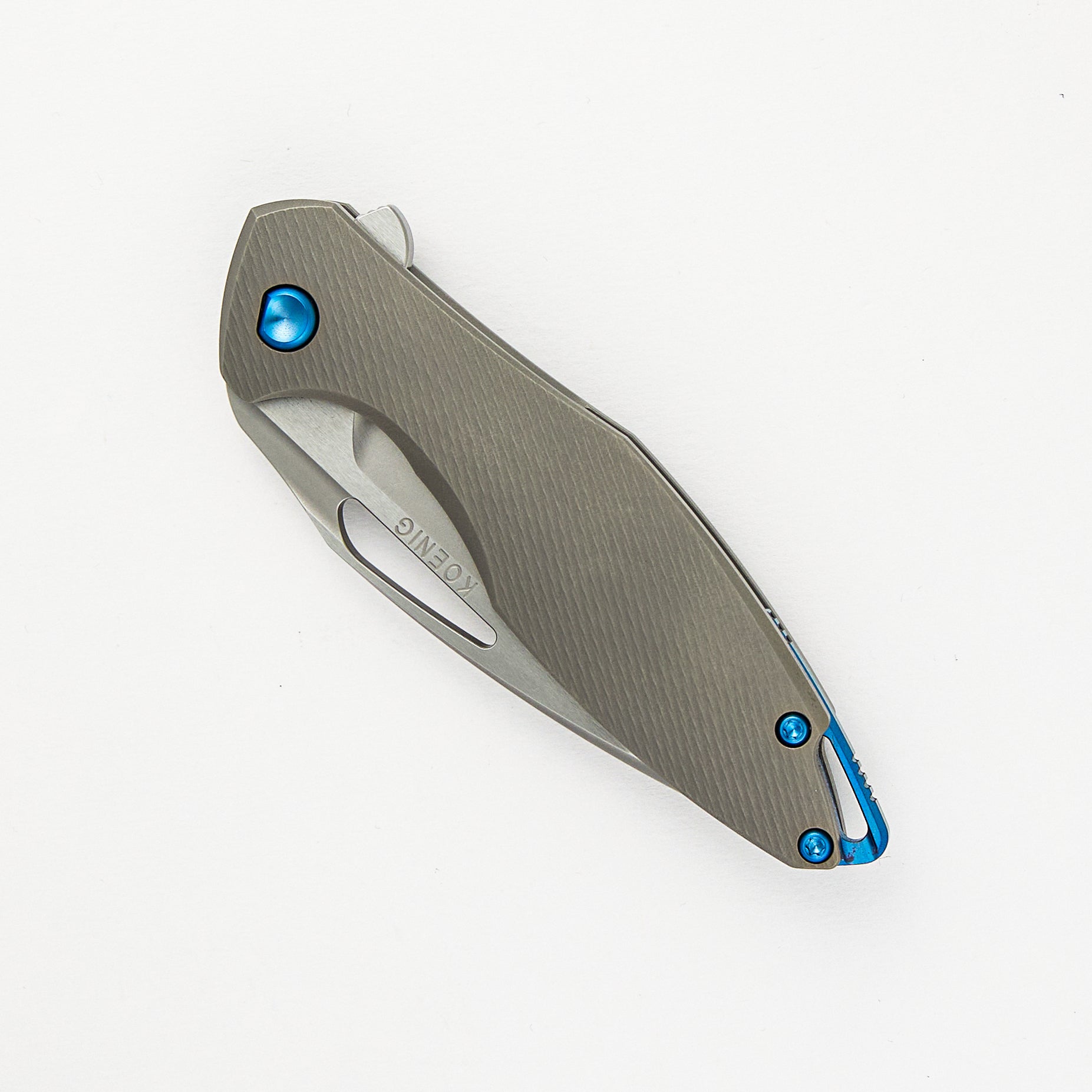 Koenig Mini Arius - Corda Pattern - Titanium Handle - M390 Blade