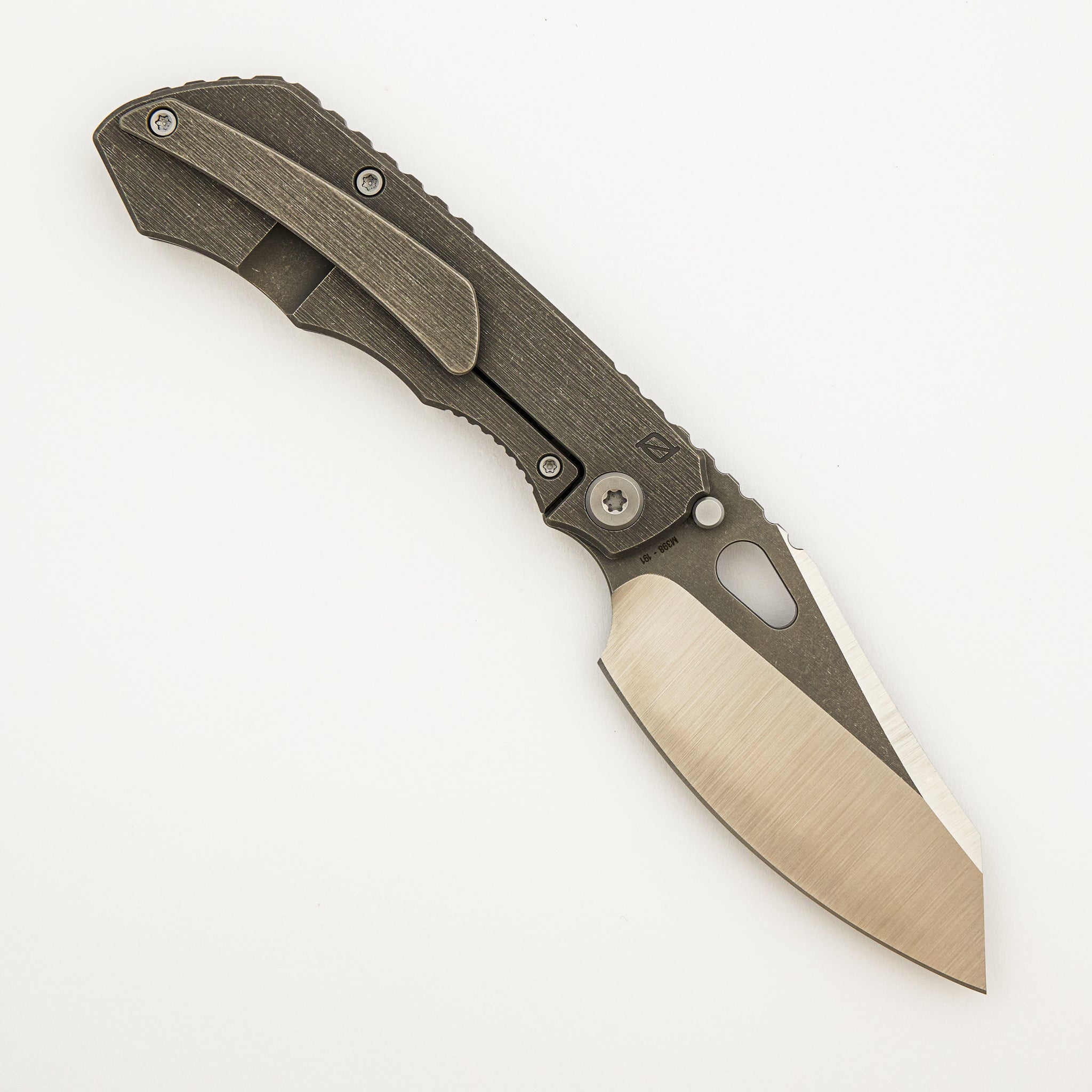 CKF Evo 1.1 - M398 Blade - Titanium Handle - Anna Sebestova Engraving