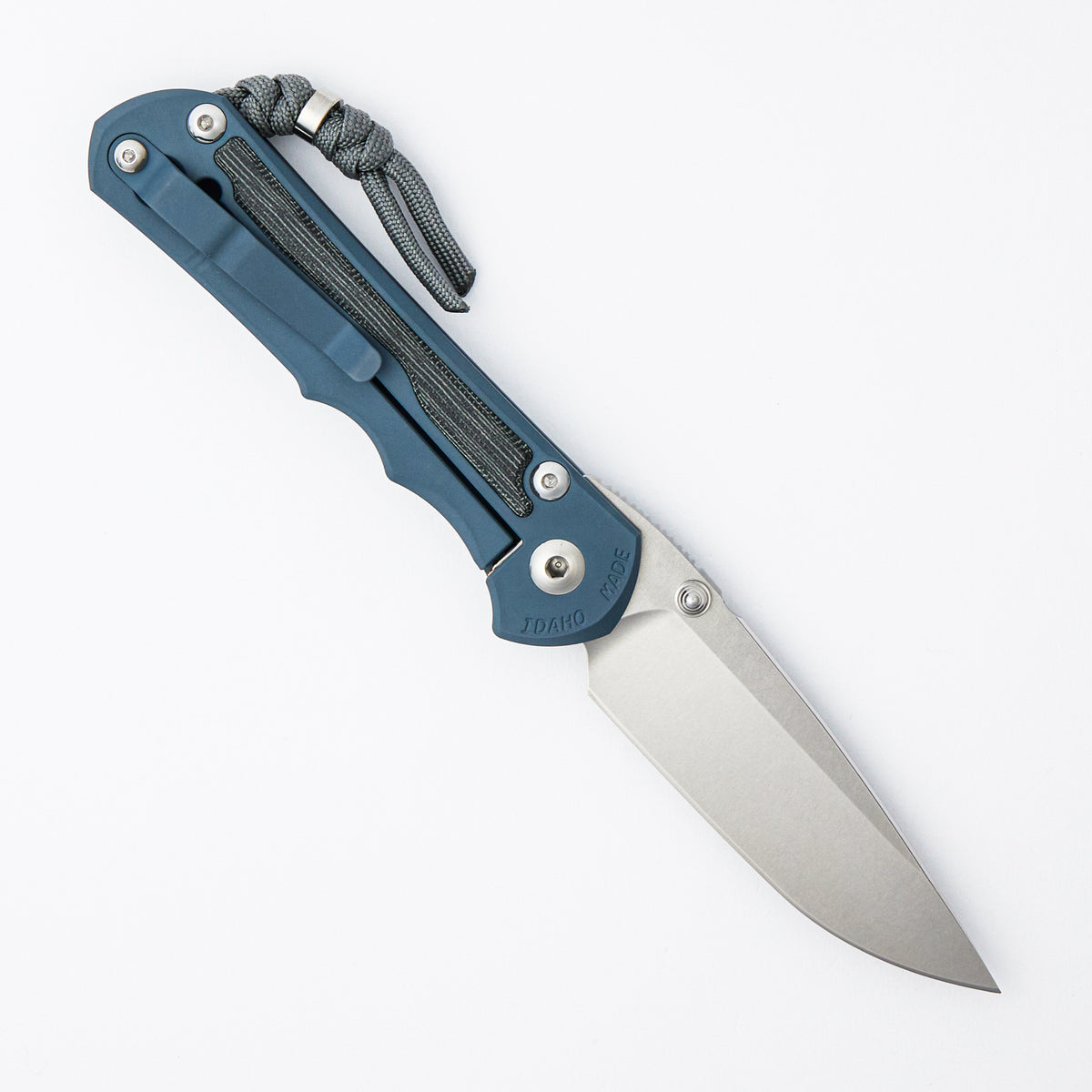 Large Inkosi - Black Canvas Micarta Inlay - Cold War Grey - Drop Point CPM MagnaCut Blade