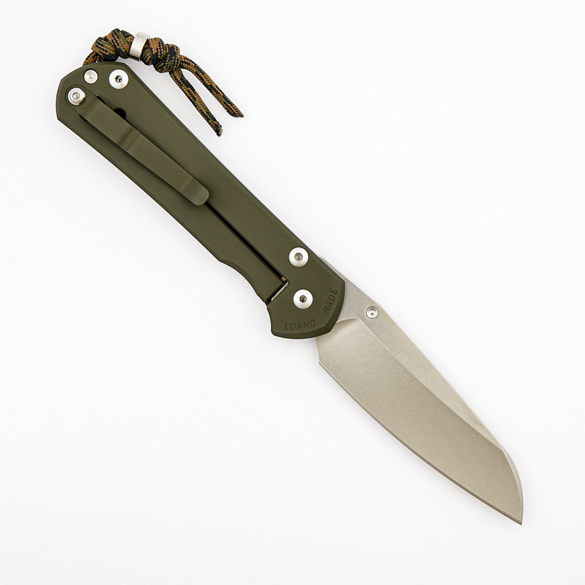 Large Sebenza 31 - OD Green Cerakote - Insingo CPM MagnaCut Blade - Silver Single Thumb Lug