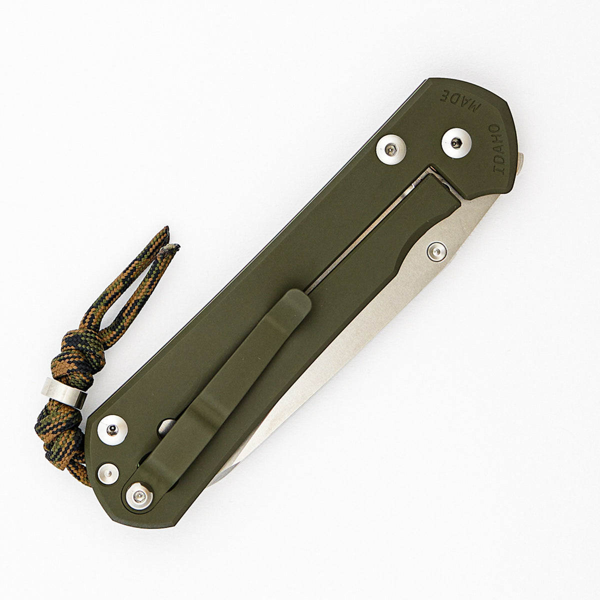 Large Sebenza 31 - OD Green Cerakote - Insingo CPM MagnaCut Blade - Silver Single Thumb Lug