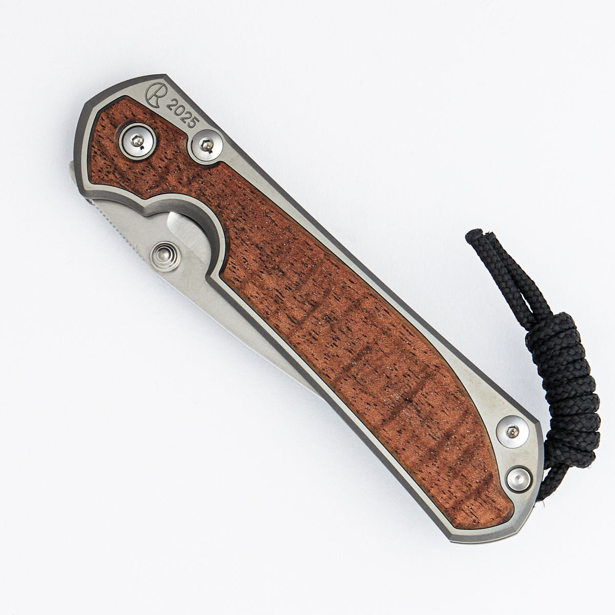 Large Sebenza 31 Annual 2025 - Koa Inlay - Drop Point CPM MagnaCut Blade - Silver Single Thumb Lug