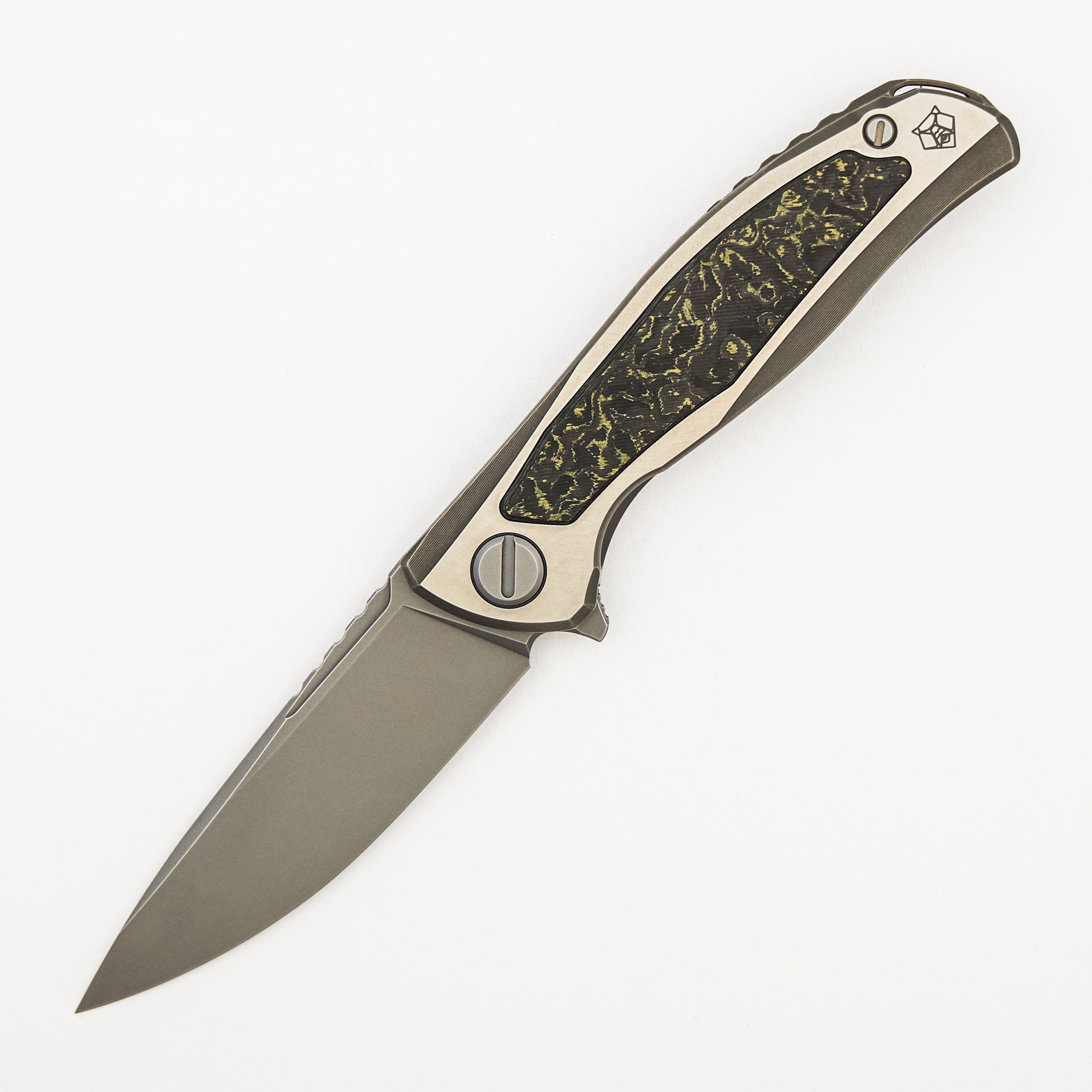 F95NL Gen. 5 - M390 Blade - Titanium Handle - Olive TechnoCarbo Inlays - MRBS