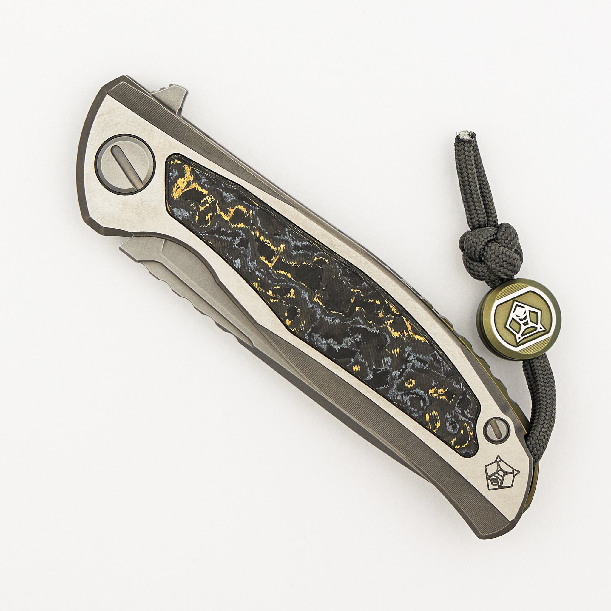 F95NL Gen. 5 - Blade Show Exclusive 2024 - M390 Blade - Titanium Handle - Golden Spark TechnoCarbo Inlays - MRBS