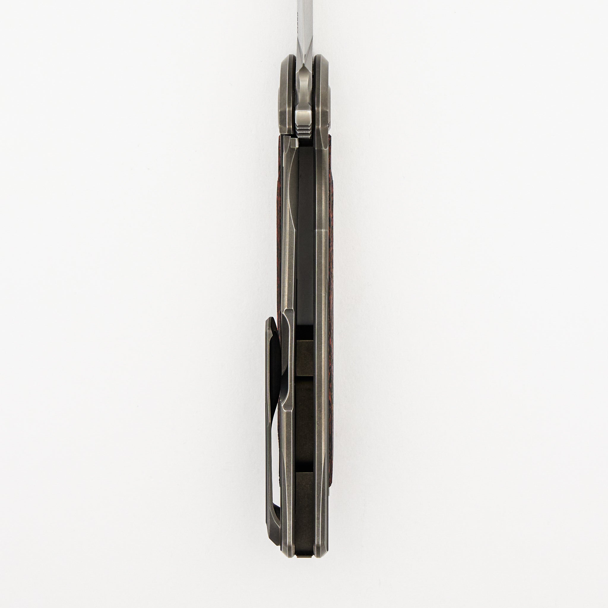 F95R NL - M390 Blade - Titanium Handle - Mars Valley Carbon Fiber Inlays - MRBS