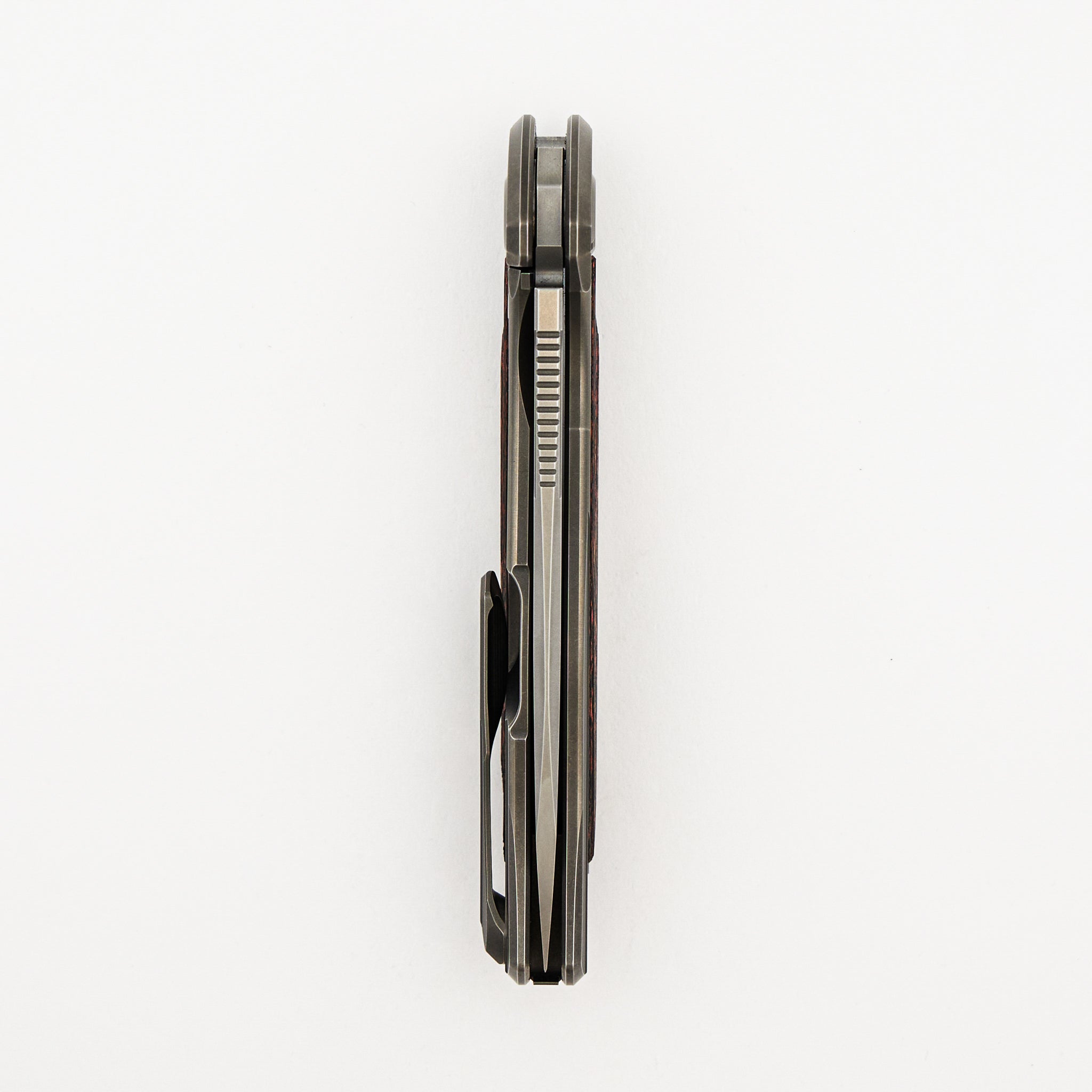 F95R NL - M390 Blade - Titanium Handle - Mars Valley Carbon Fiber Inlays - MRBS
