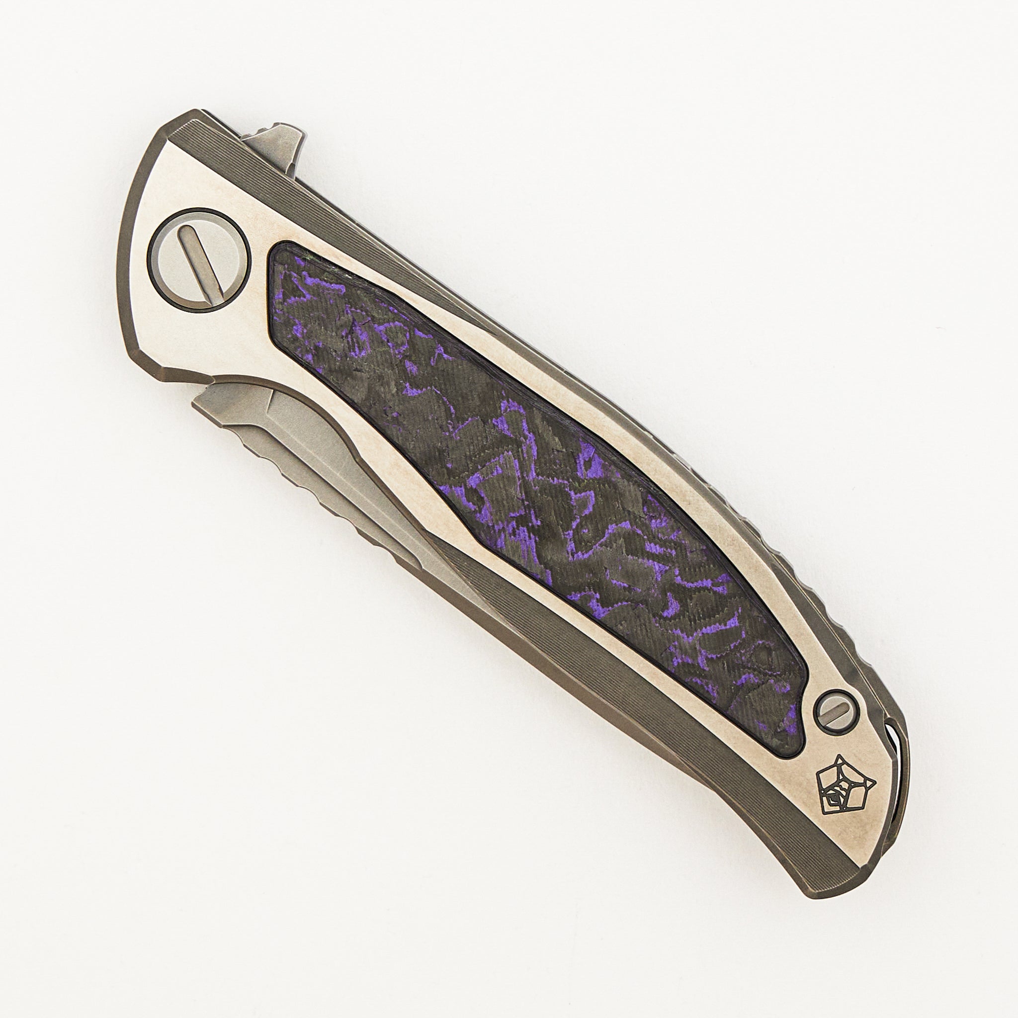 F95NL Gen. 5 - M390 Blade - Titanium Handle - Purple TechnoCarbo Inlays - MRBS