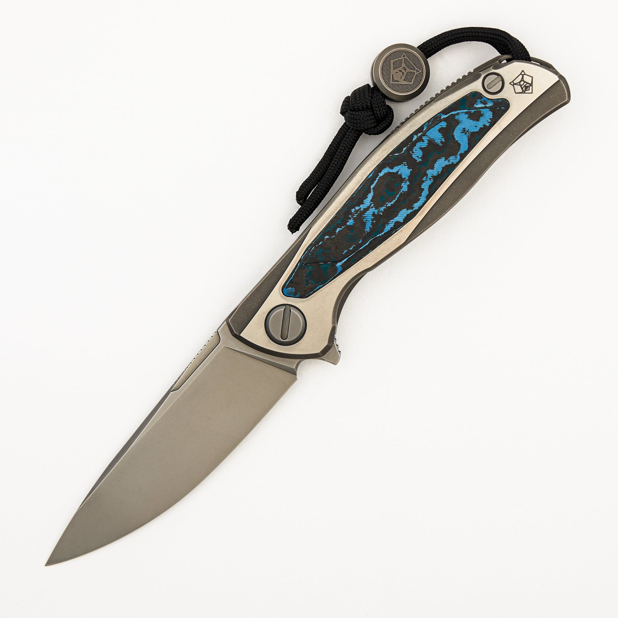 F95R NL - M390 Blade - Titanium Handle - Arctic Storm Carbon Fiber Inlays - MRBS