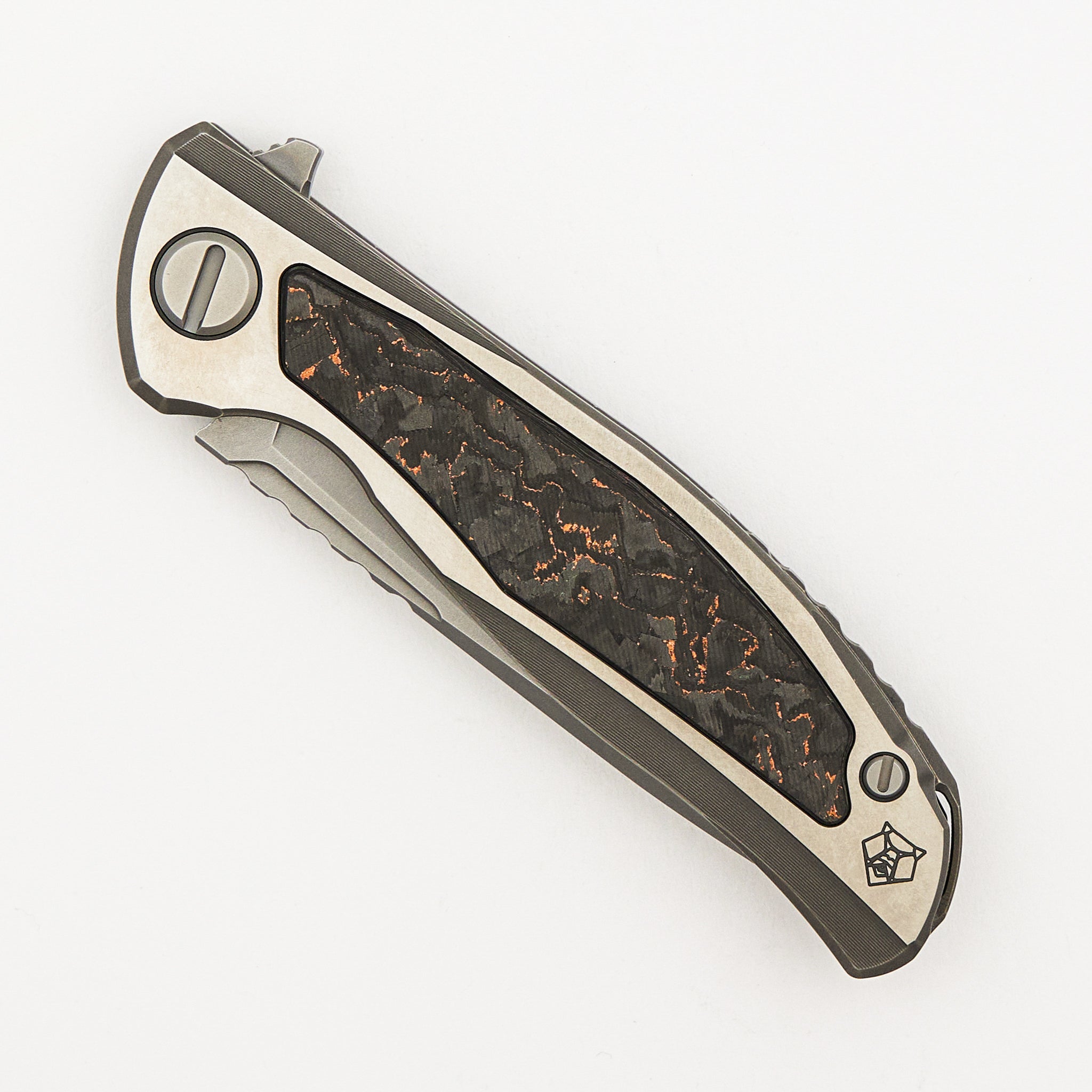 F95NL Gen. 5 - M390 Blade - Titanium Handle - Copper TechnoCarbo Inlays - MRBS